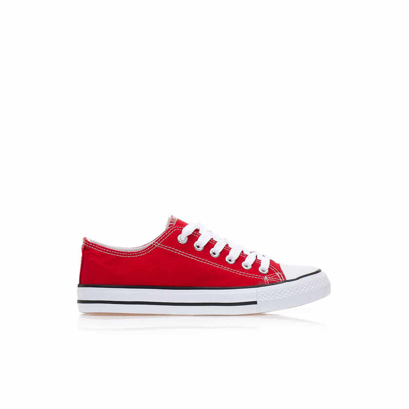 Pantofi sport Roșii material textil cu șireturi