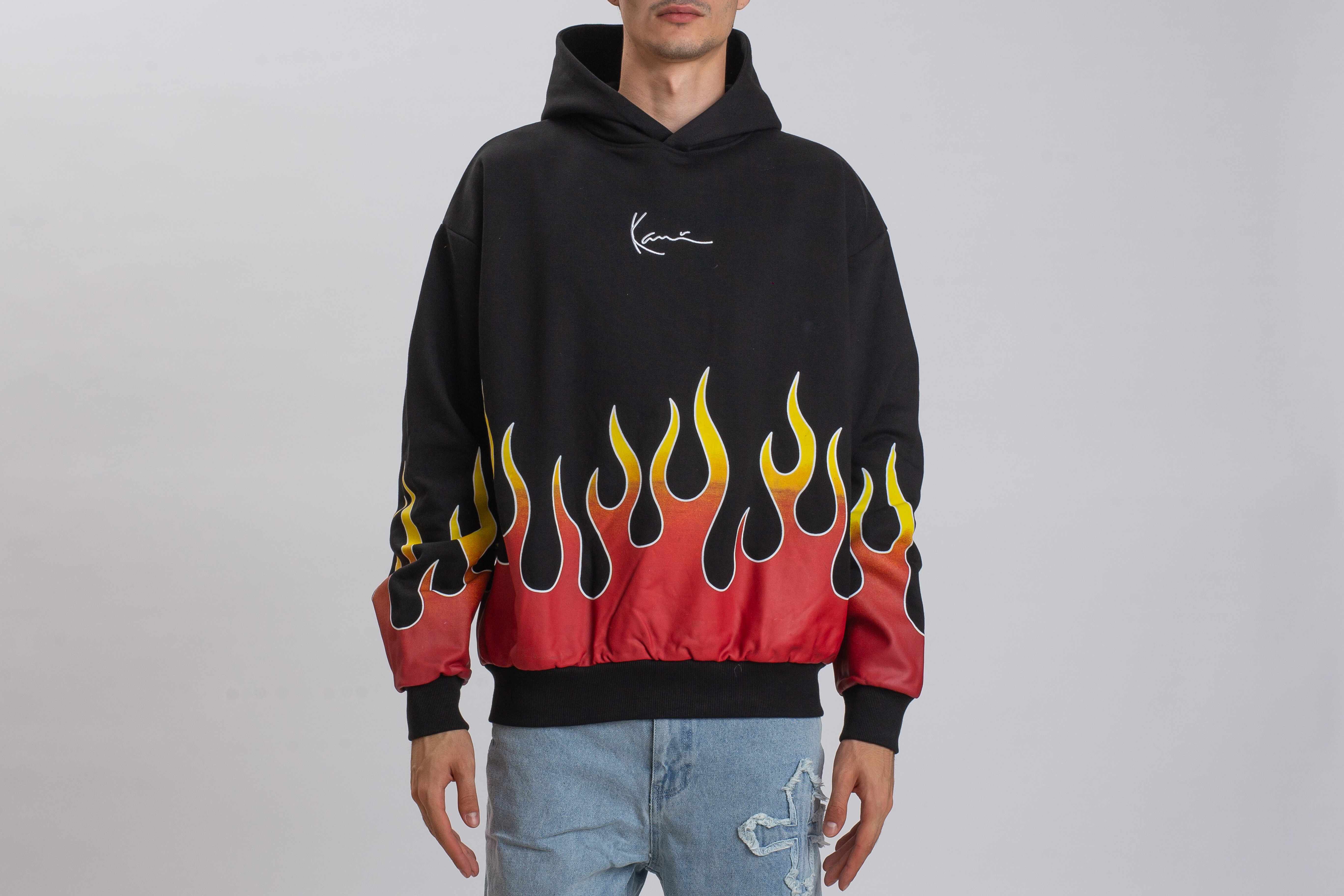 Small Signature Flame Os Hoodie