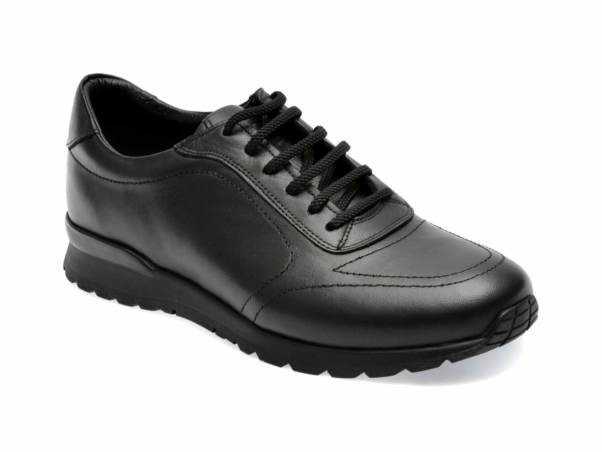 Pantofi OTTER negri, 54521, din piele naturala