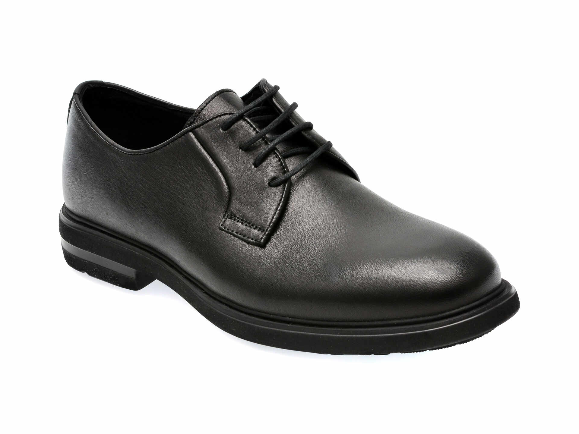 Pantofi OTTER negri, E1801, din piele naturala