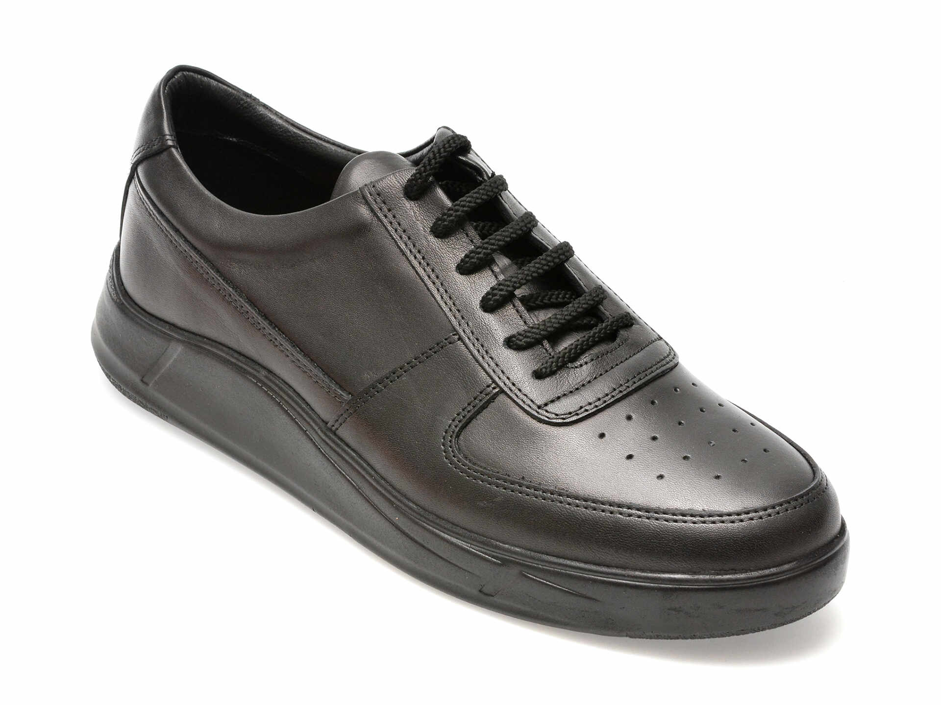 Pantofi OTTER negri, 20552, din piele naturala
