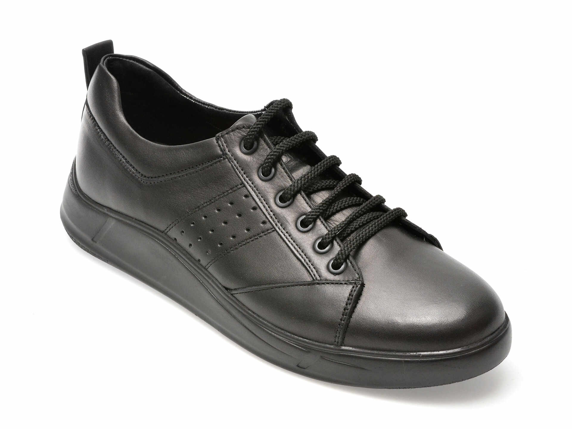 Pantofi OTTER negri, 2055271, din piele naturala
