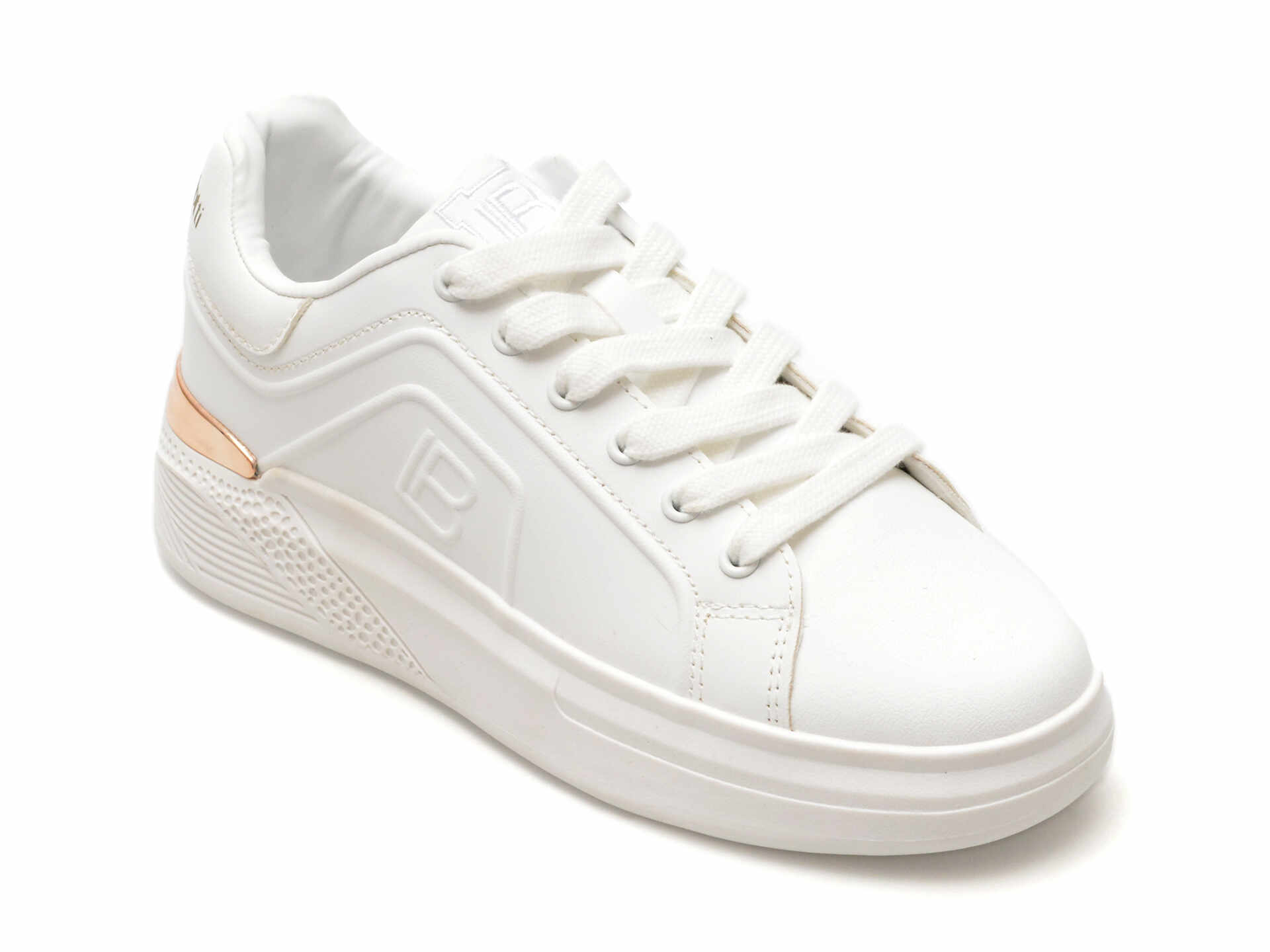 Pantofi LAURA BIAGIOTTI albi, 8217, din piele ecologica