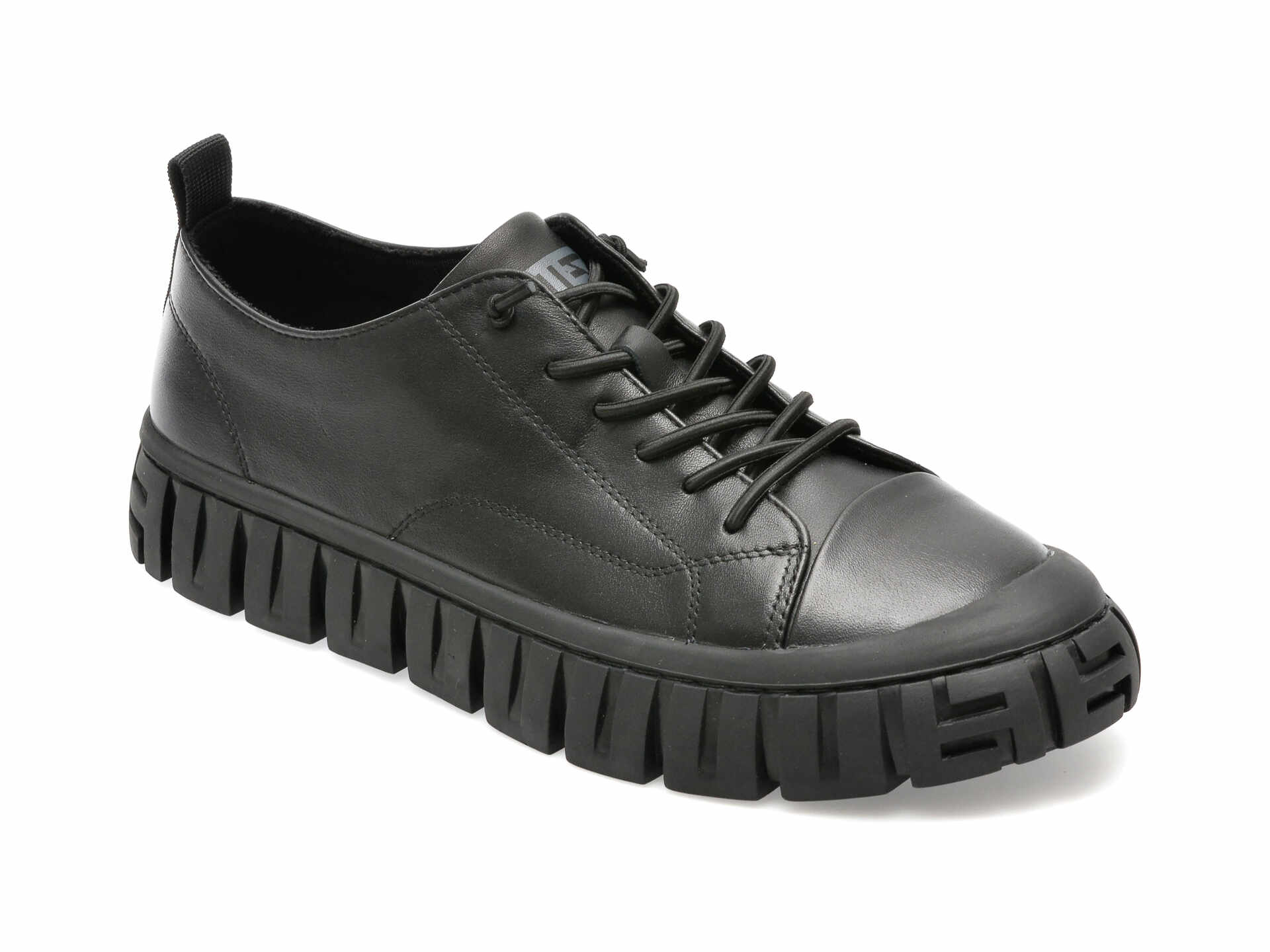 Pantofi OTTER negri, 8801, din piele naturala