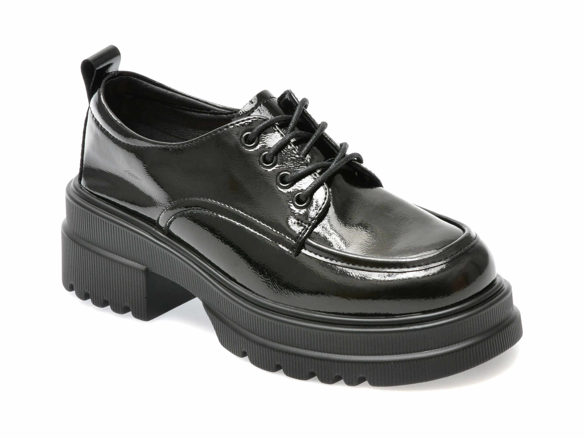 Pantofi FLAVIA PASSINI negri, V893, din piele naturala lacuita