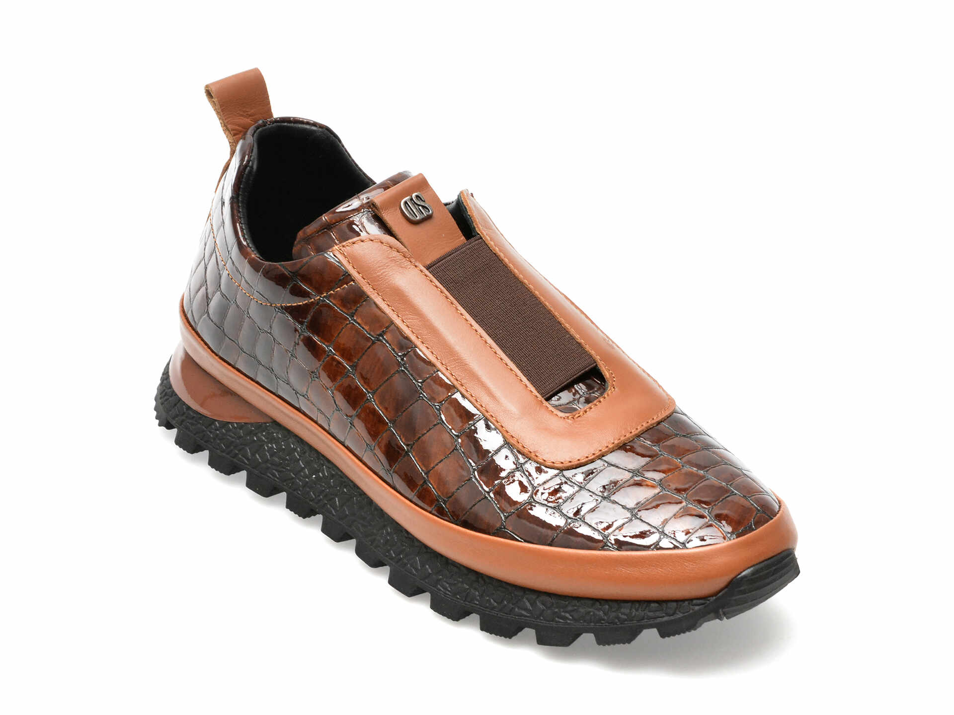 Pantofi FLAVIA PASSINI maro, 82901, din piele naturala lacuita