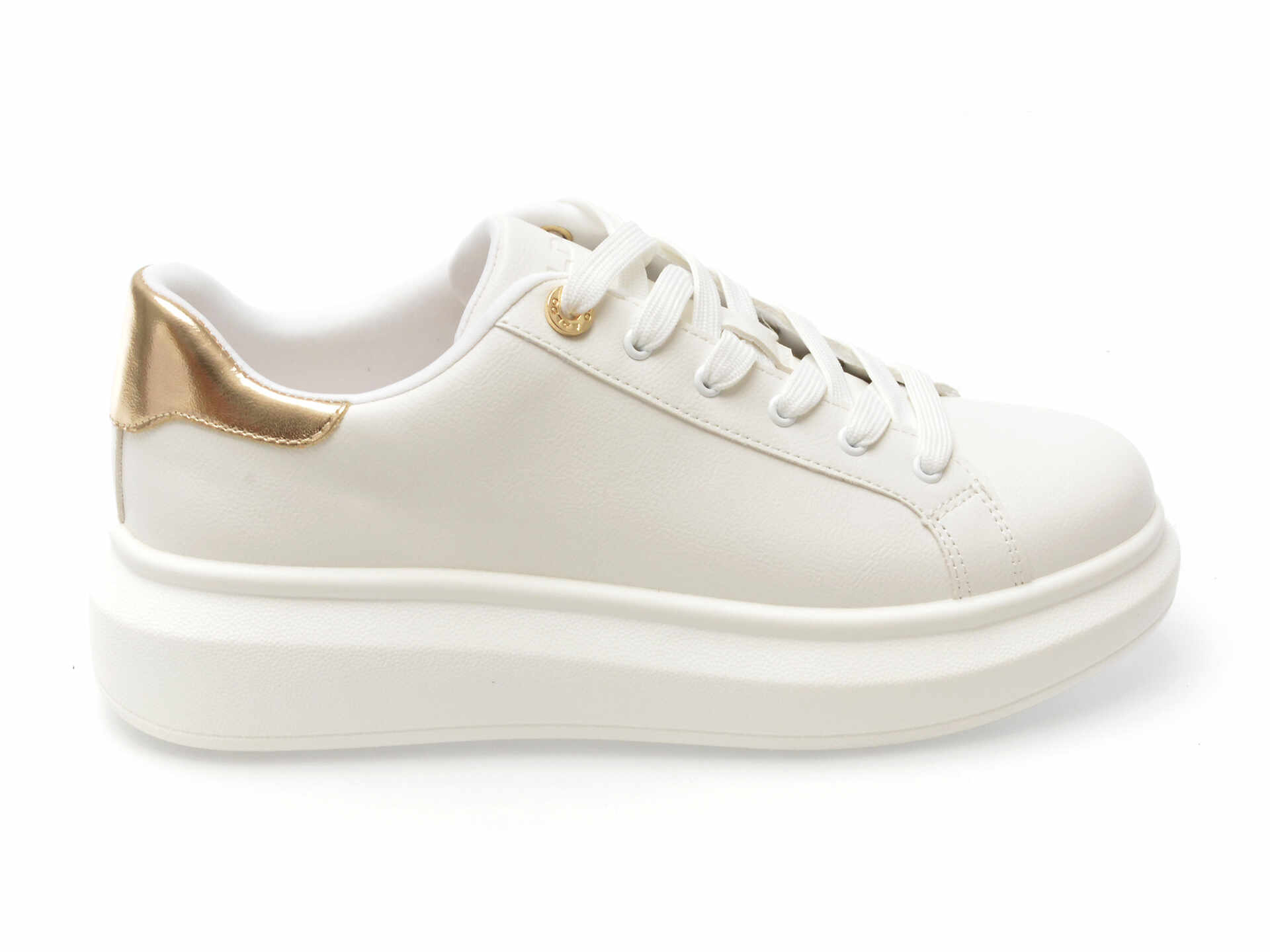 Pantofi ALDO albi, REIA110, din piele ecologica