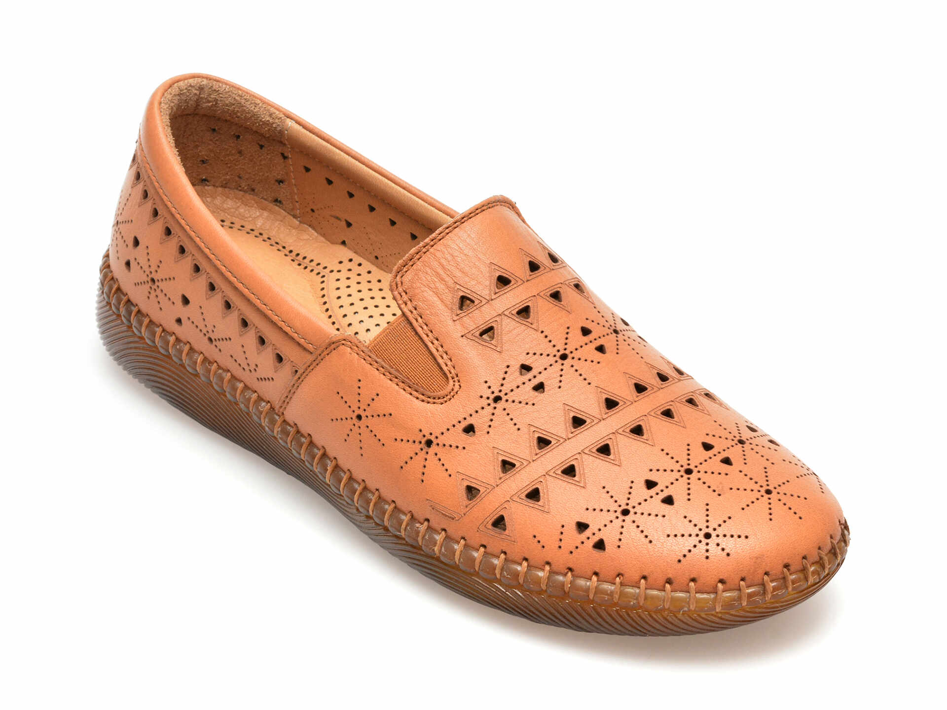 Pantofi OZIYS maro, 22107, din piele naturala