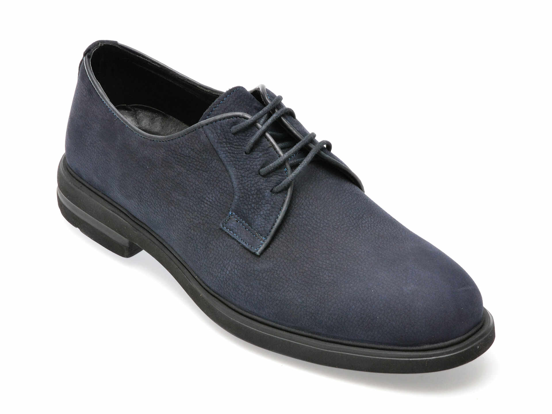 Pantofi OTTER bleumarin, E1801, din nabuc