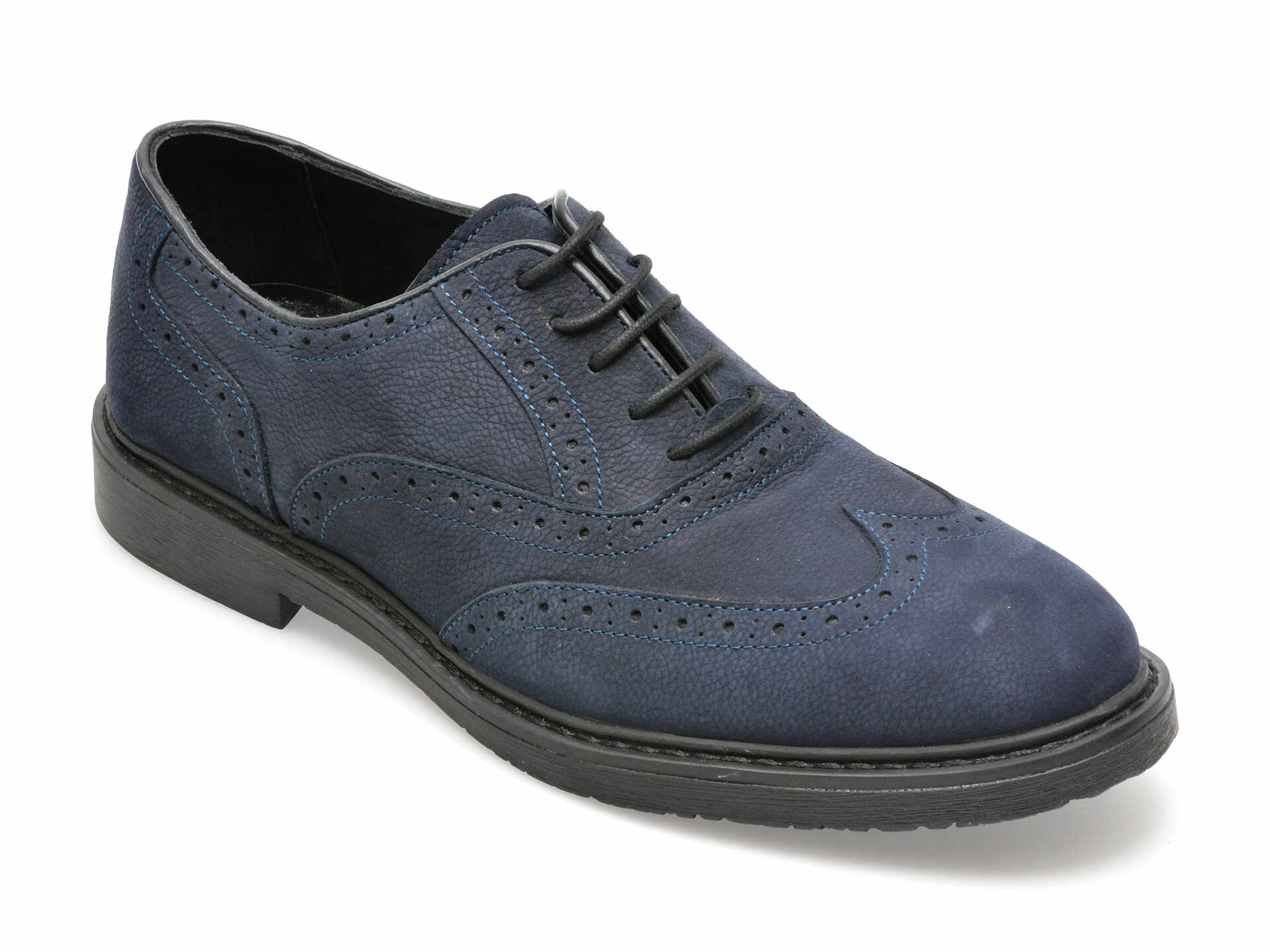 Pantofi OTTER bleumarin, EF88, din nabuc