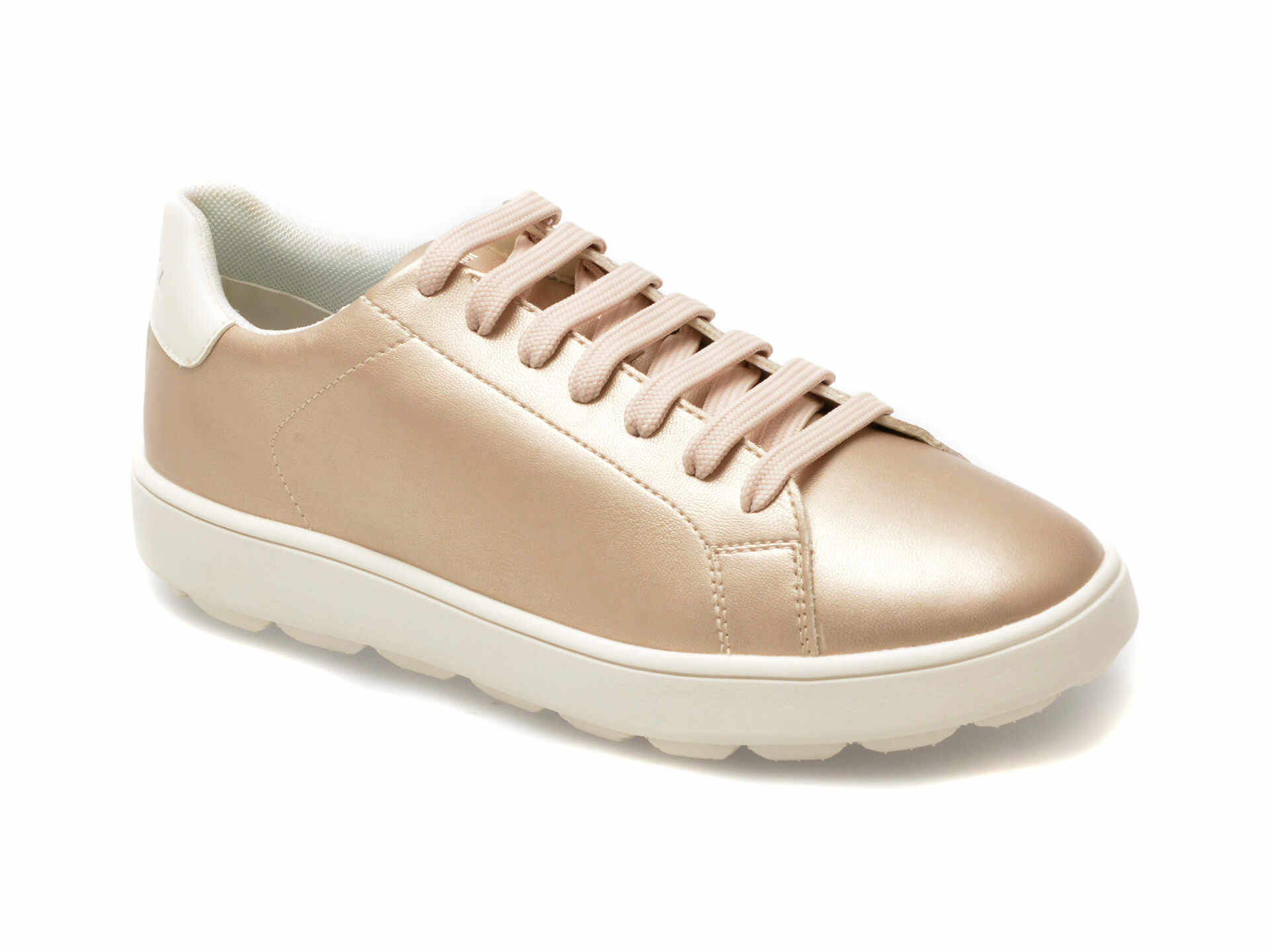 Pantofi GEOX aurii, D45WEA, din piele ecologica