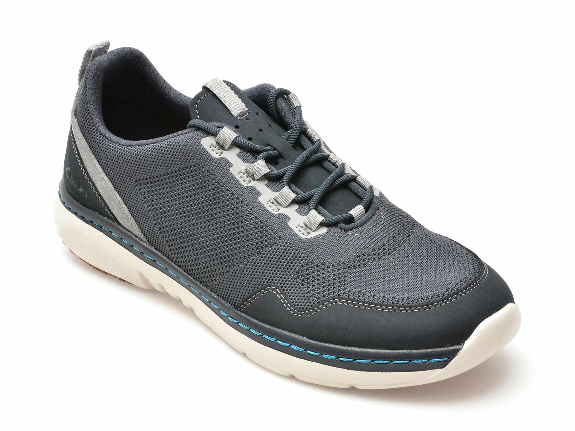 Pantofi CLARKS bleumarin, CLARKS PRO KNIT, din material textil