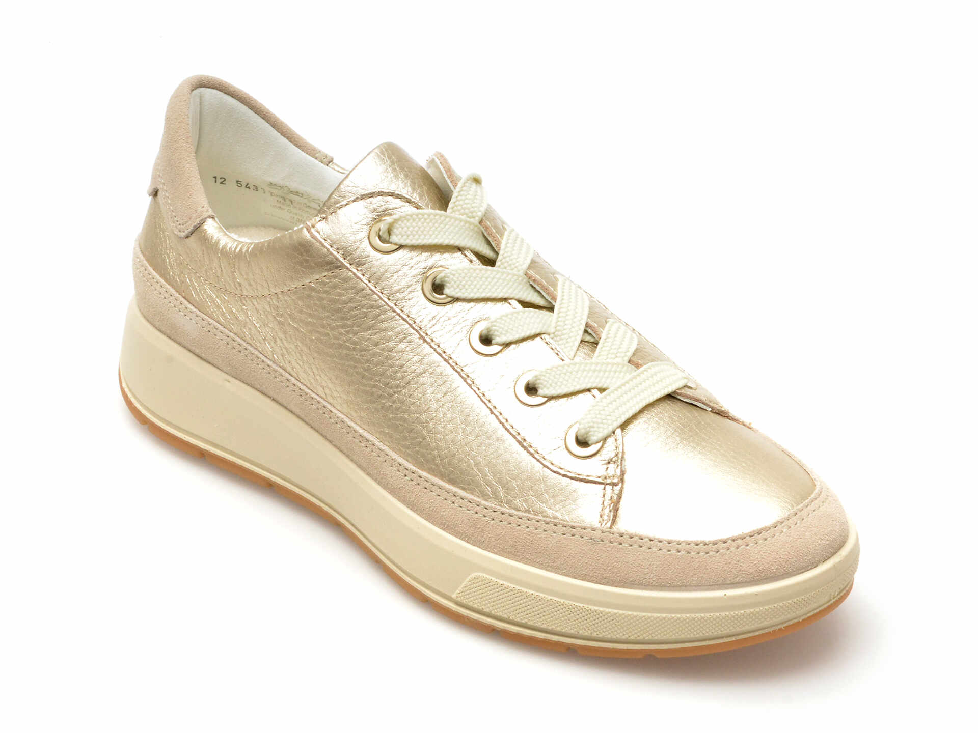 Pantofi ARA aurii, 54311, din piele naturala