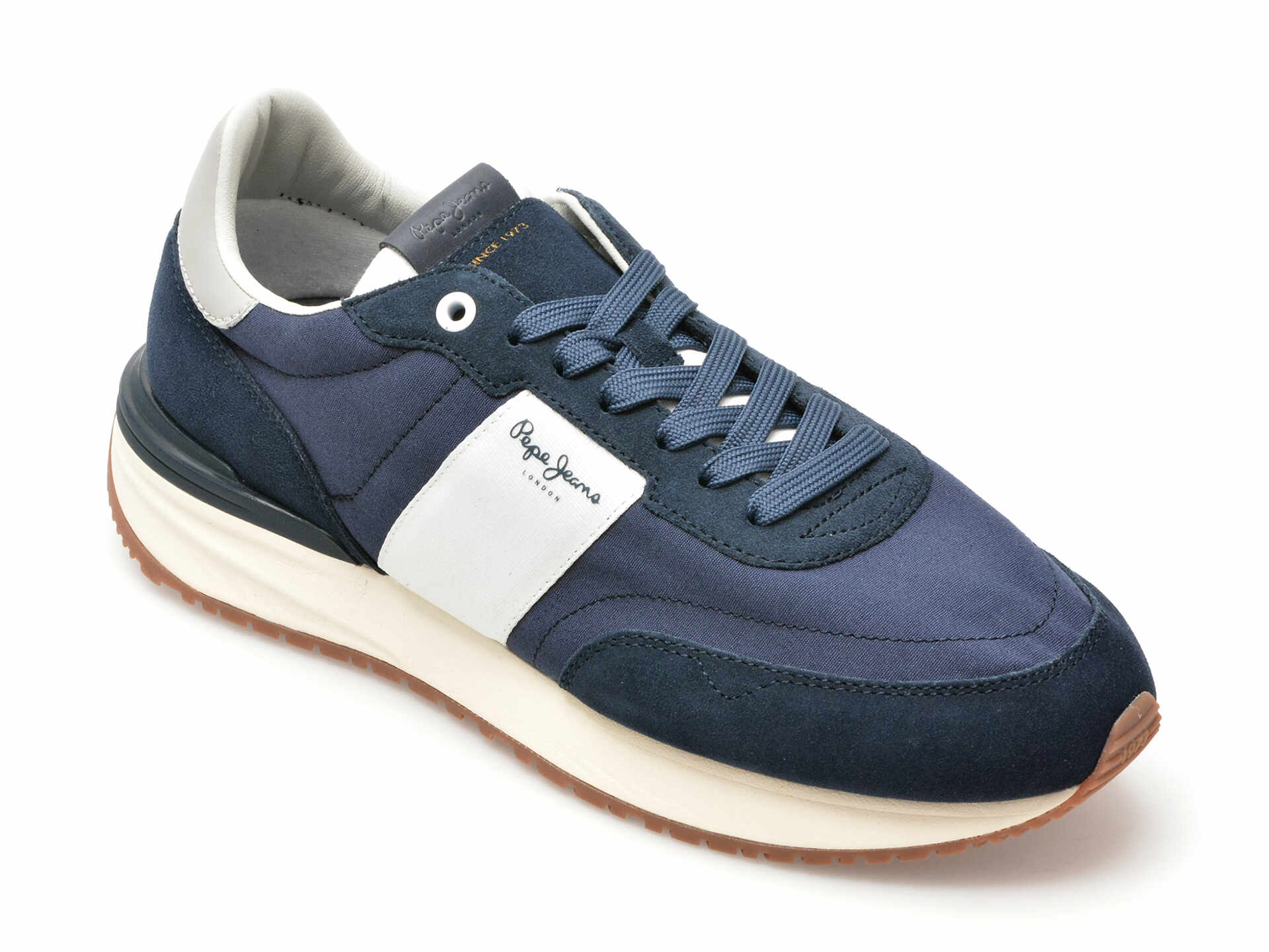 Pantofi sport PEPE JEANS bleumarin, BUSTER TAPE, din material textil