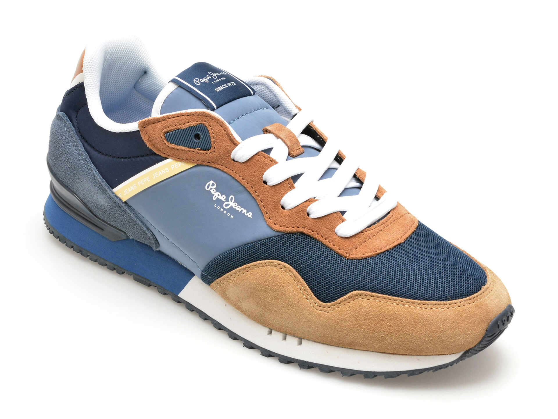 Pantofi sport PEPE JEANS bleumarin, LONDON CLASS, din material textil