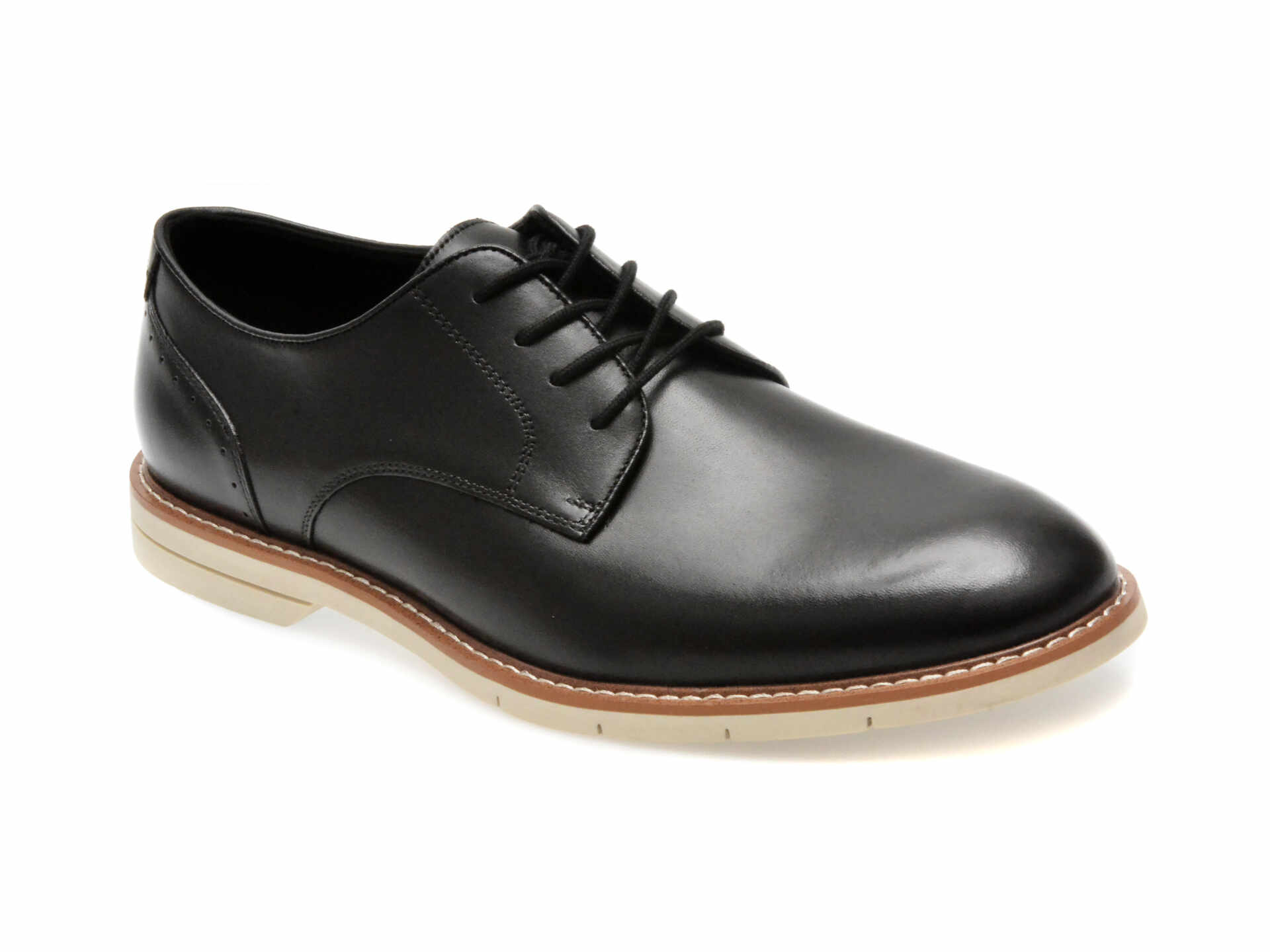 Pantofi casual ALDO negri, FARO0011, din piele naturala
