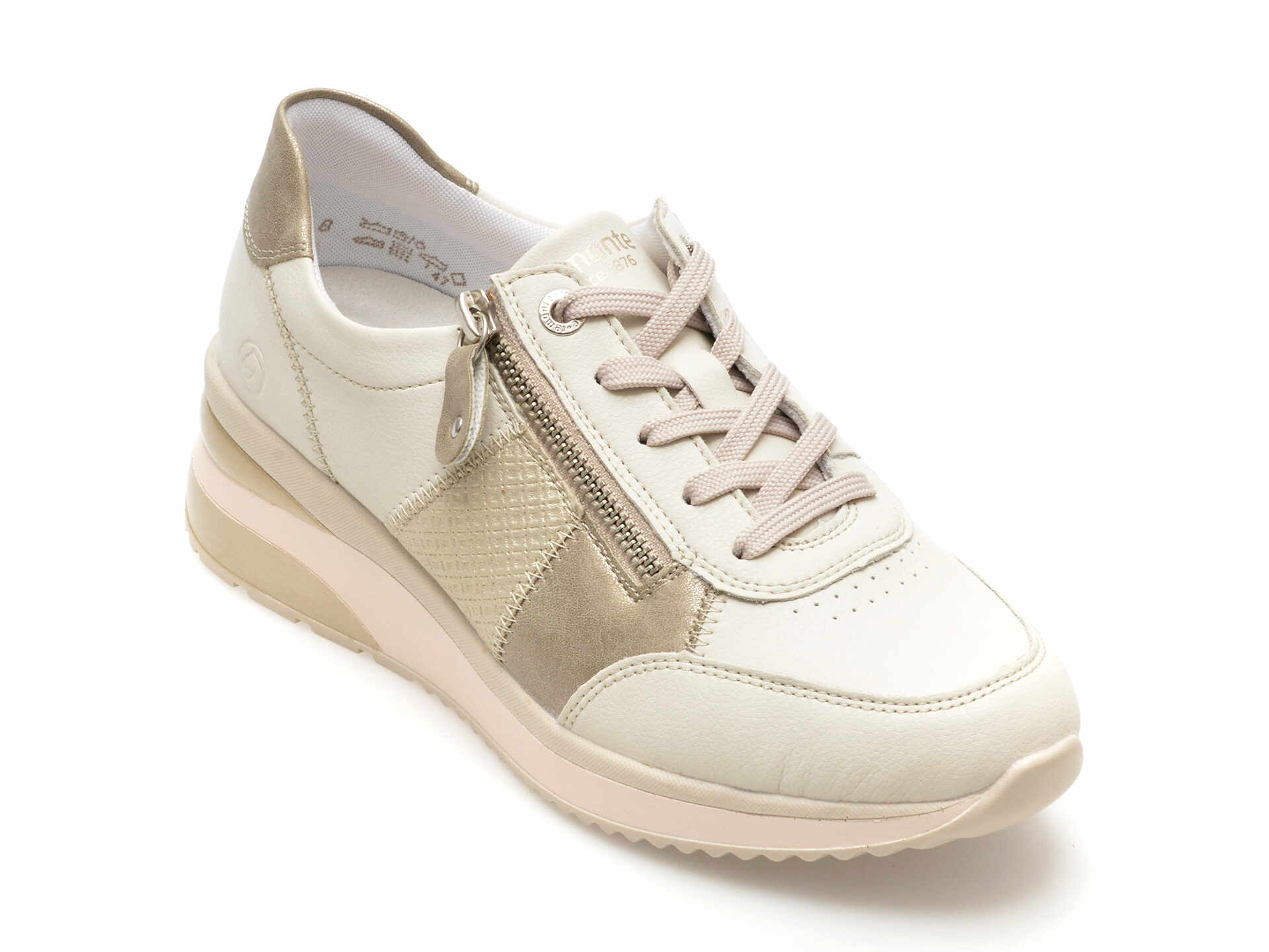 Pantofi casual REMONTE albi, D24141,din piele naturala
