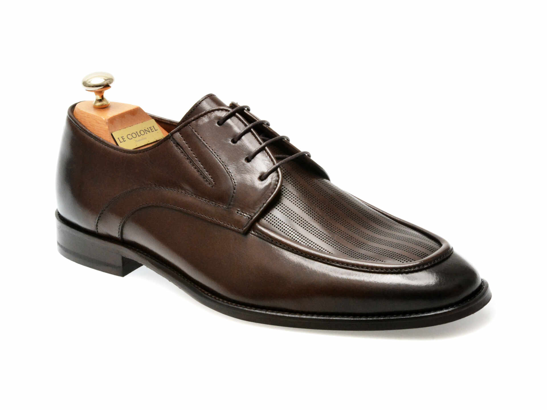 Pantofi eleganti LE COLONEL maro, 603751, din piele naturala