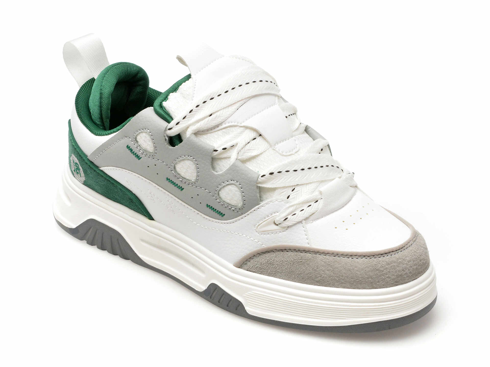 Pantofi sport BITE THE BULLET albi, 26006, din piele ecologica