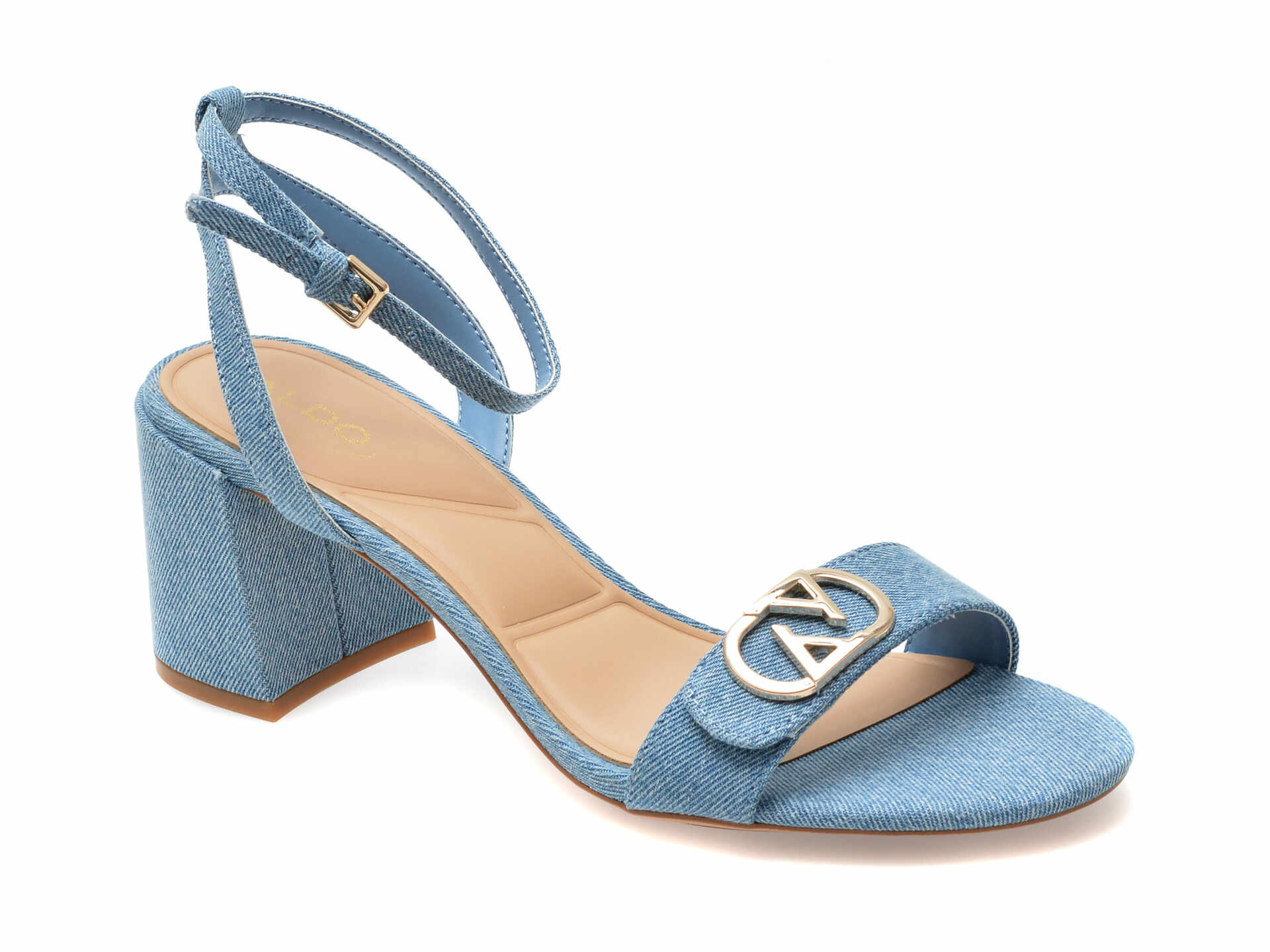 Sandale elegante ALDO bleumarin, BUNG4201, din material textil