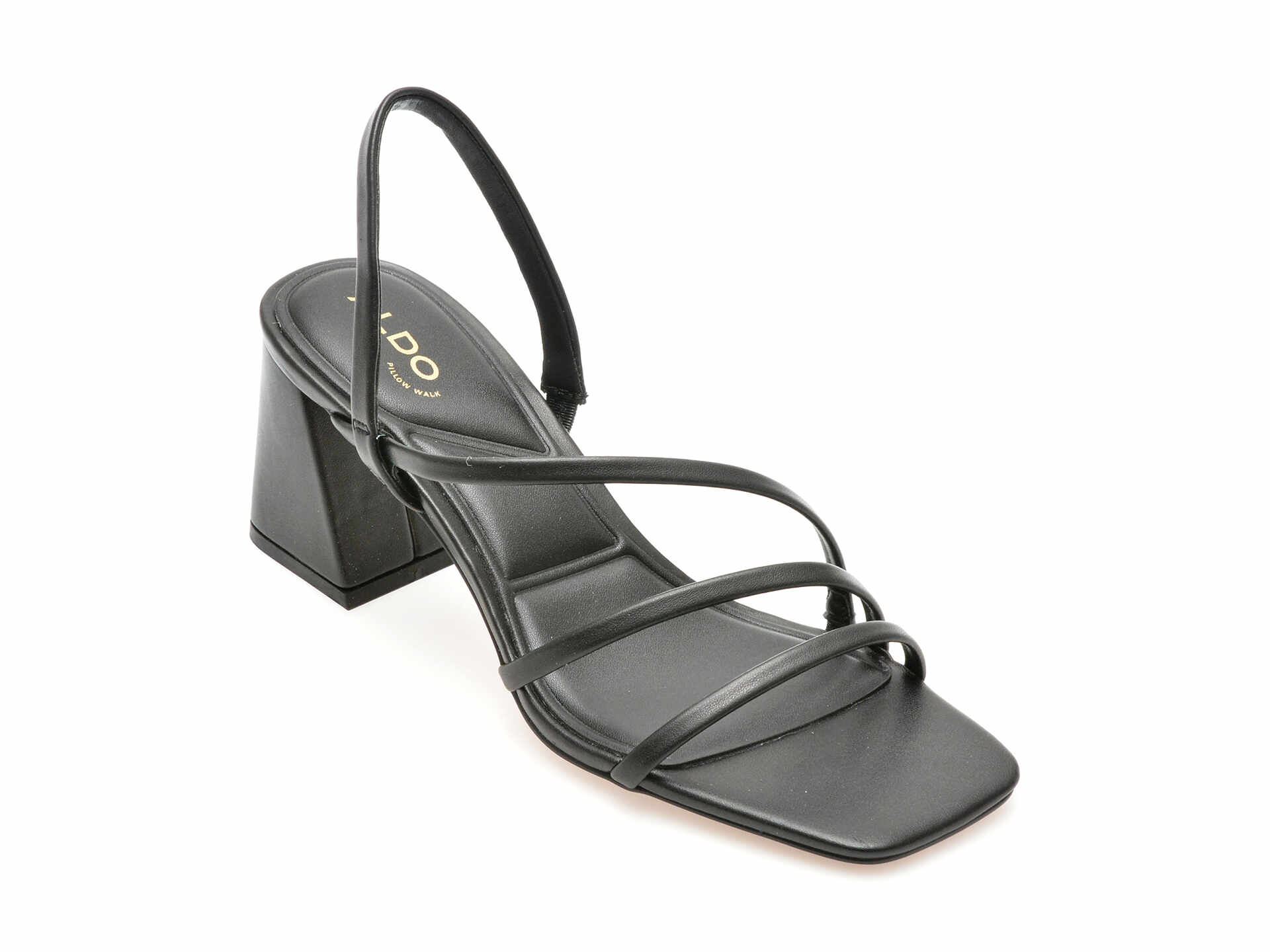 Sandale casual ALDO negre, 13706599, din piele ecologica