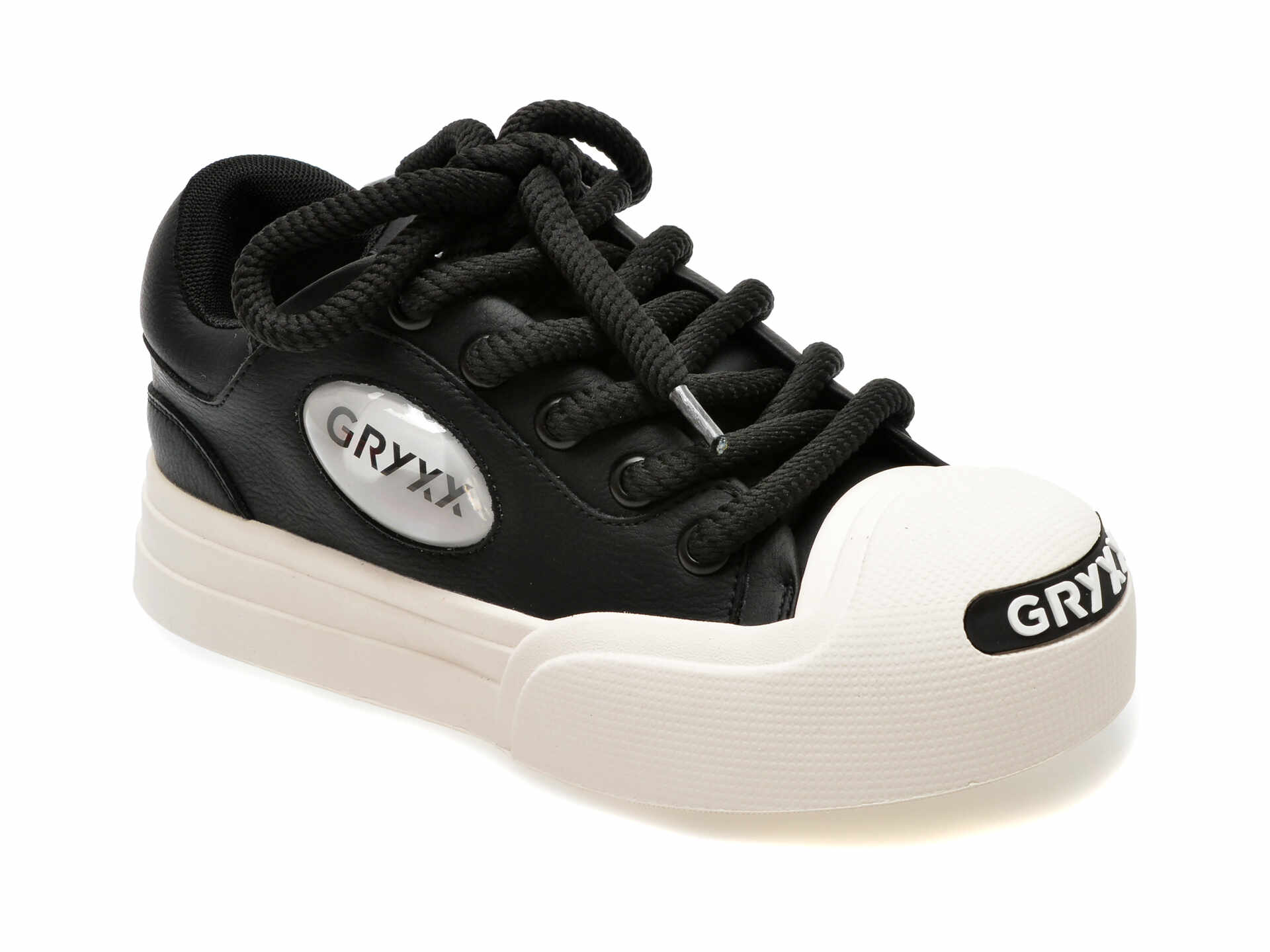 Pantofi casual GRYXX negri, 7811, din piele naturala