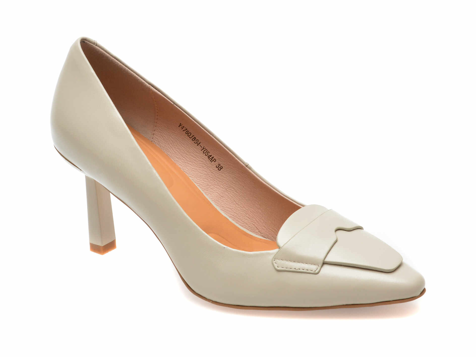 Pantofi eleganti FLAVIA PASSINI albi, 4760, din piele naturala