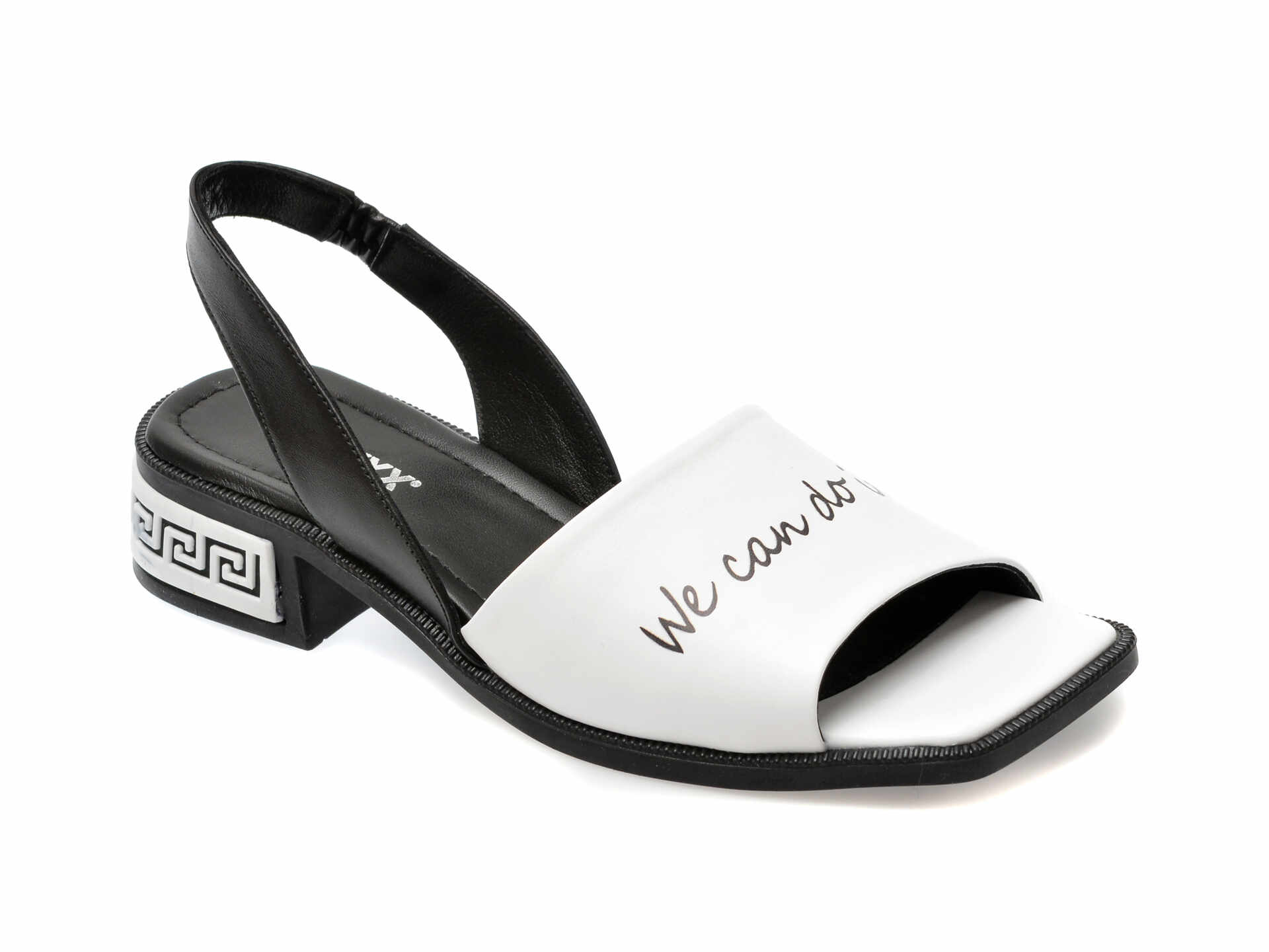 Sandale casual GRYXX albe, 609108, din piele naturala