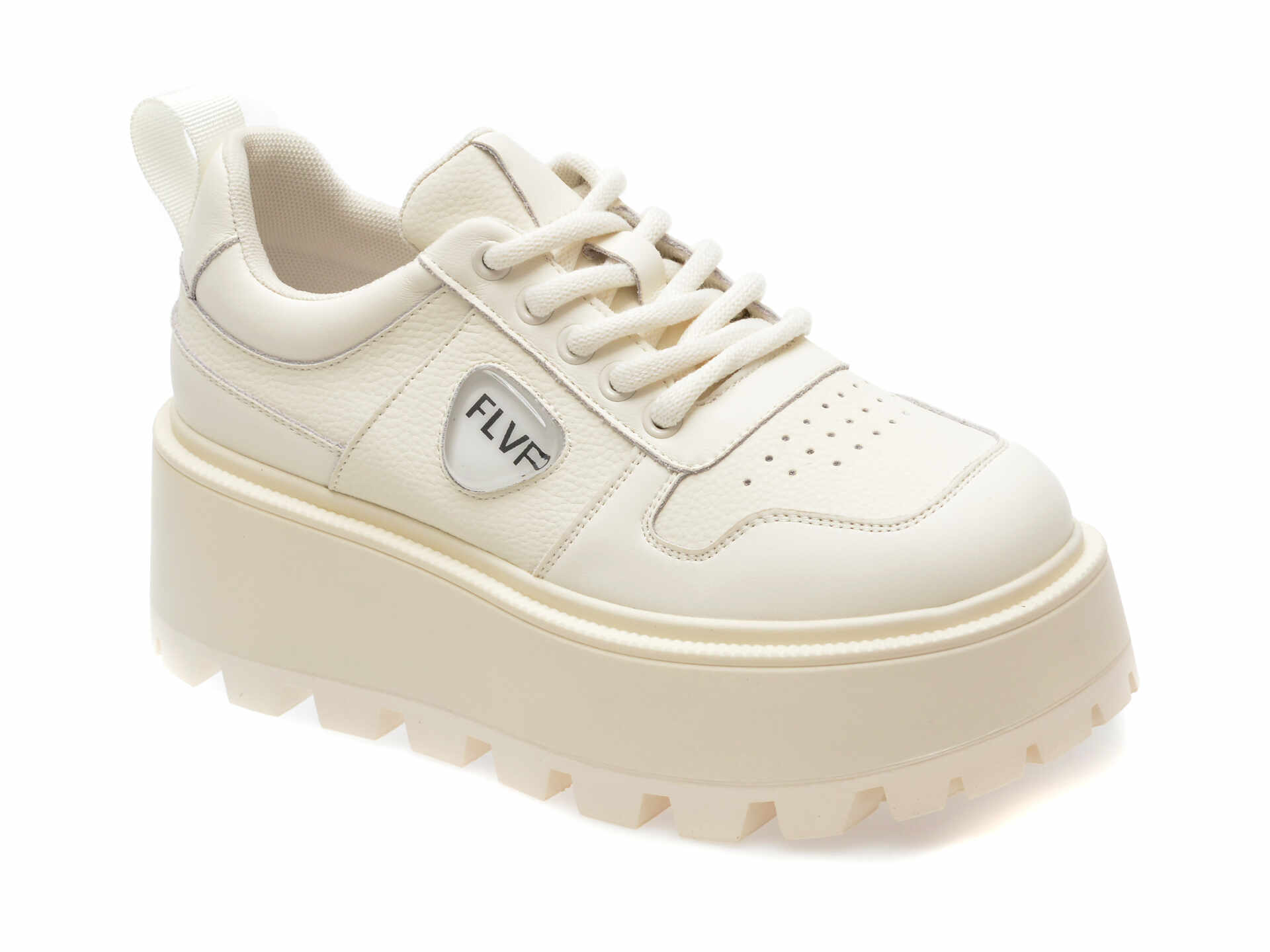 Pantofi casual FLAVIA PASSINI albi, 1050, din piele naturala