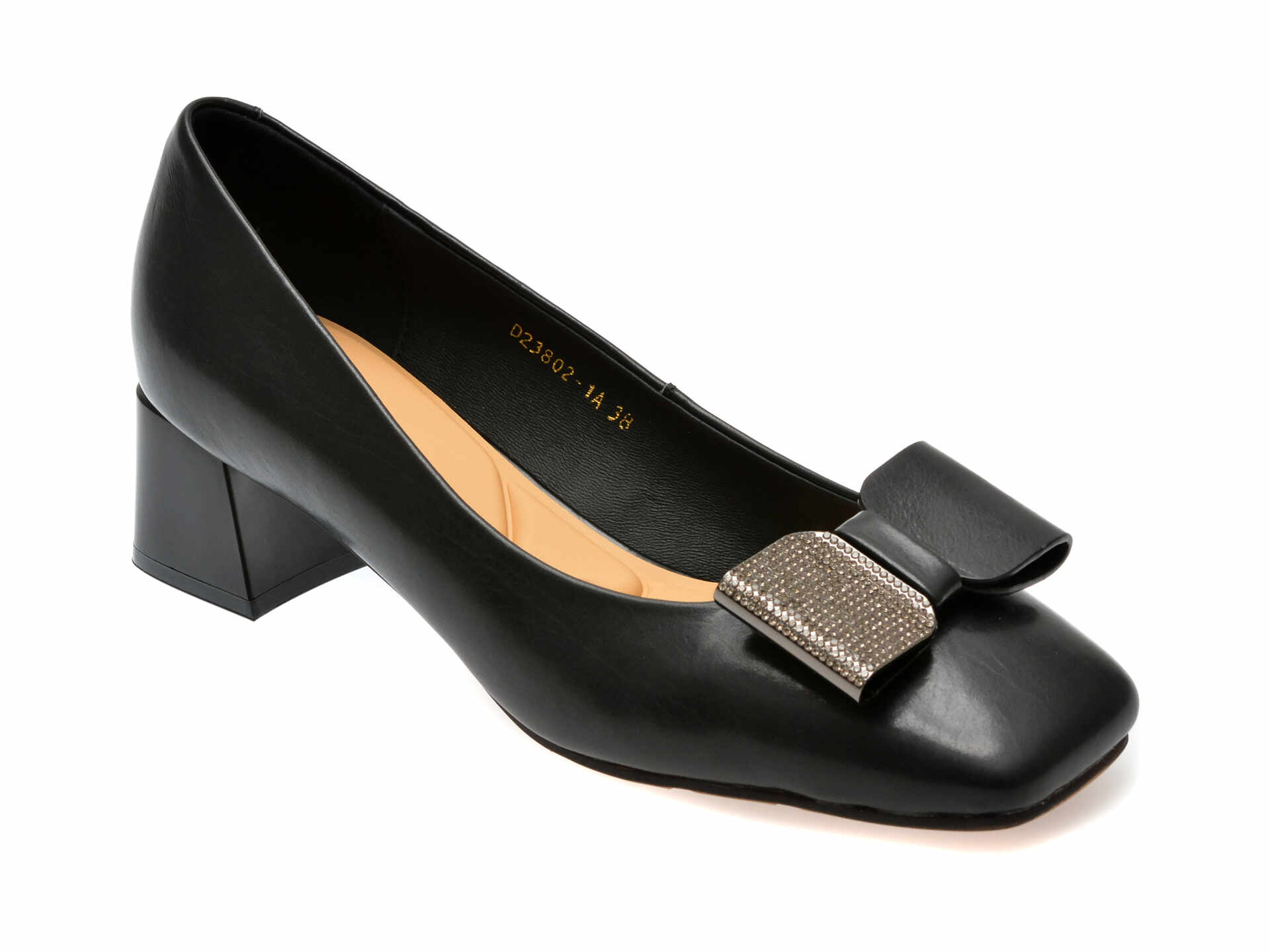 Pantofi casual FLAVIA PASSINI negri, 23802, din piele naturala