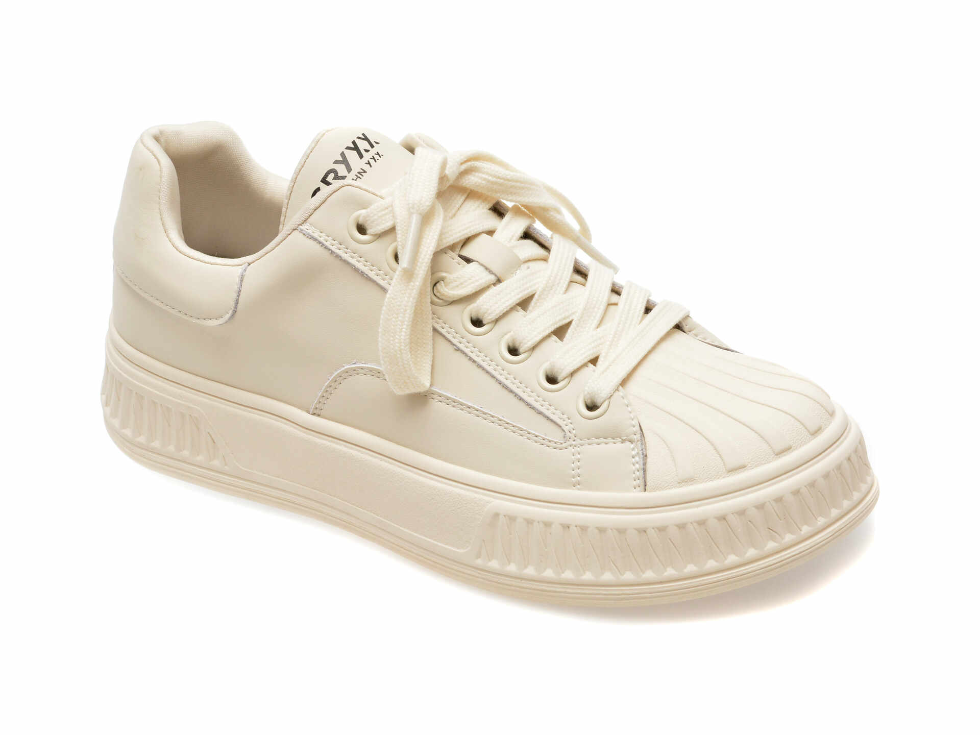 Pantofi casual GRYXX albi, 23099, din piele naturala