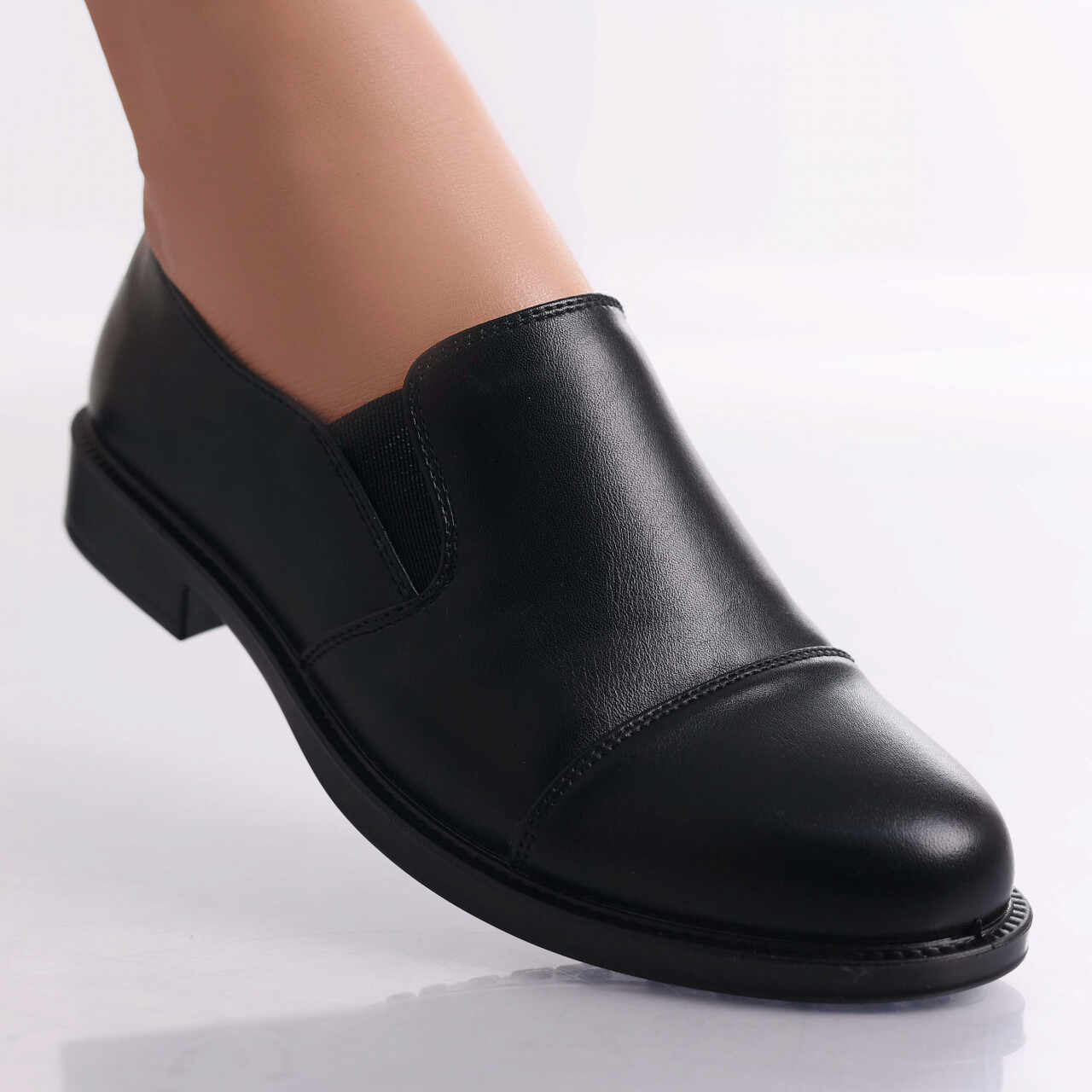 Pantofi dama casual Negri din Piele Ecologica Damita