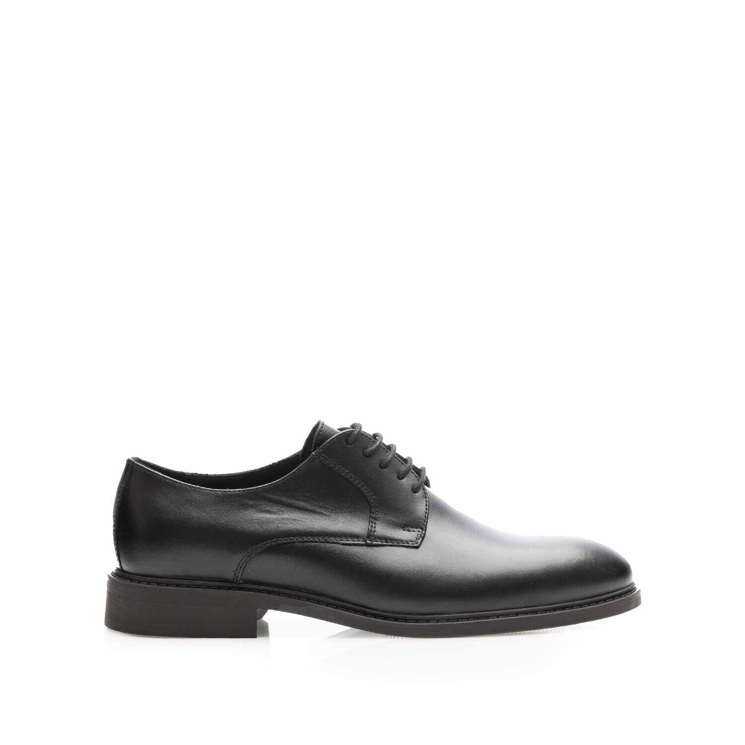 Pantofi casual bărbați din piele naturală, Leofex - Mostră Aris Negru Box