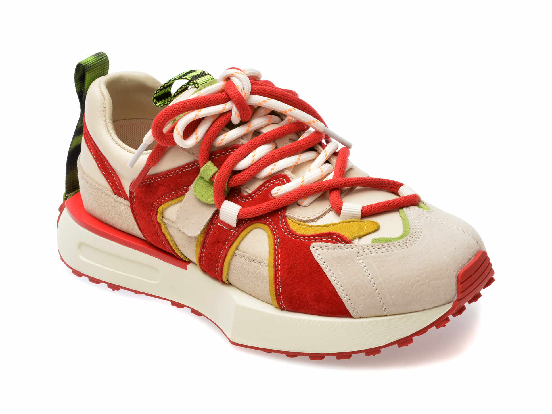Pantofi casual GRYXX rosii, 8283, din piele naturala