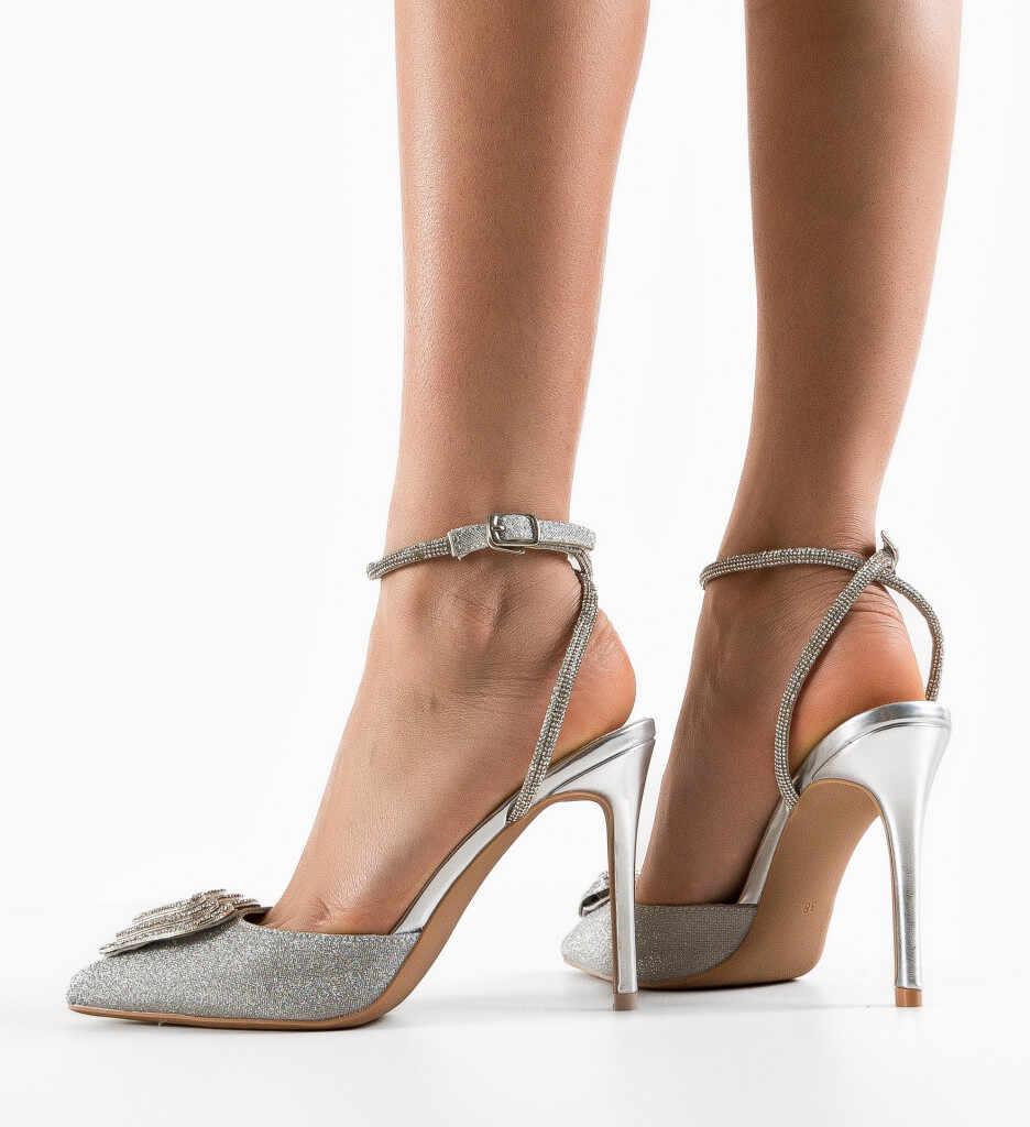 Pantofi dama Vandis Argintii
