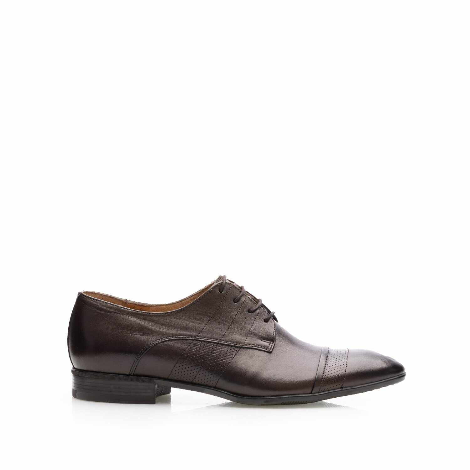 Pantofi eleganti barbati din piele naturala, Leofex - 115-2 Maro box