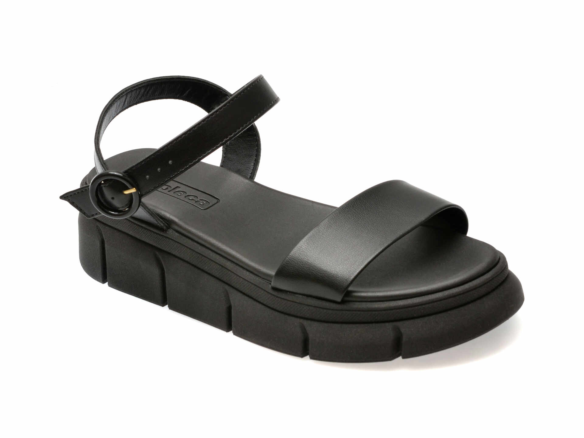 Sandale casual MOLECA negre, 5483102, din piele ecologica