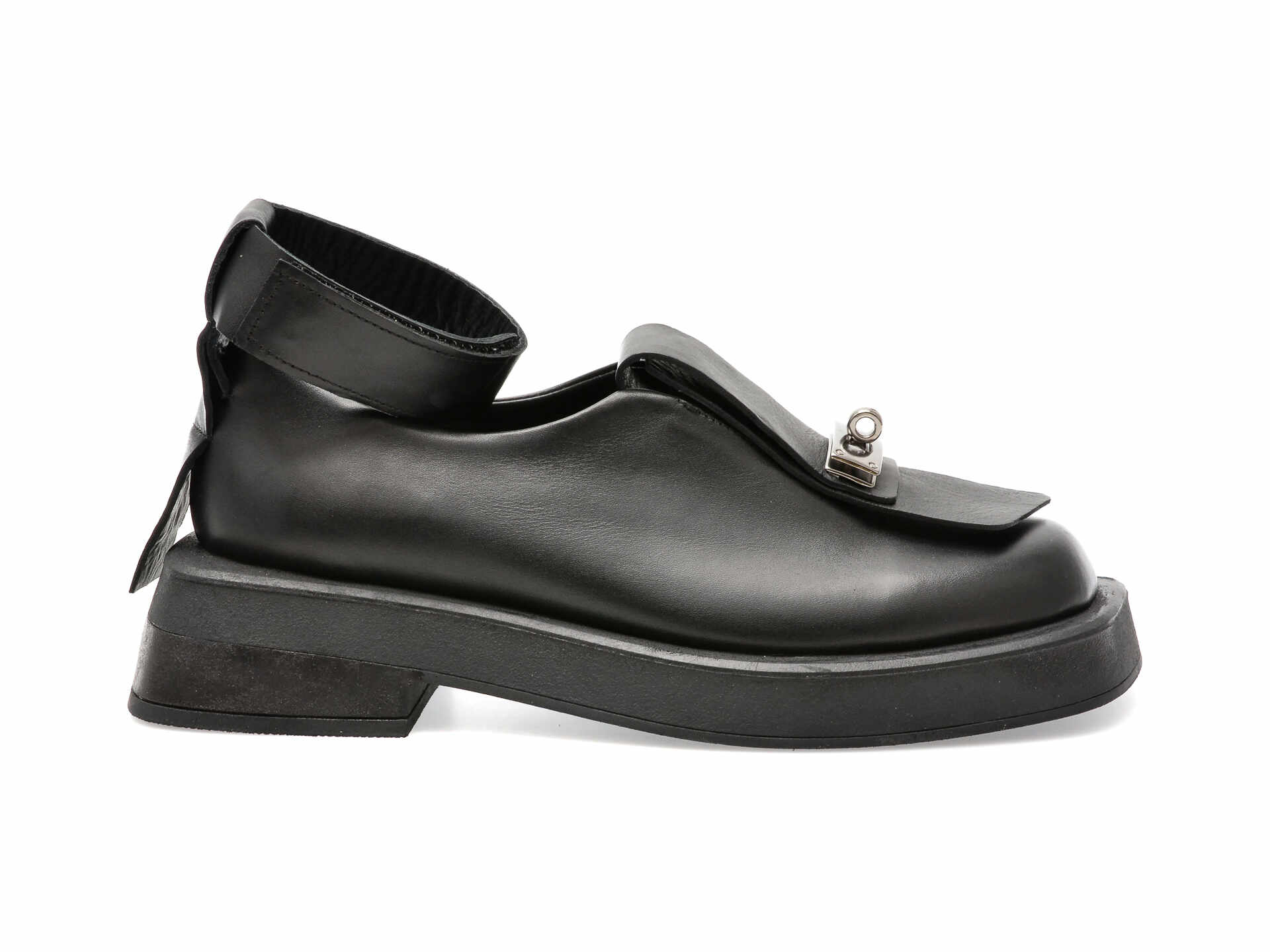 Pantofi EPICA negri, 484198, din piele naturala