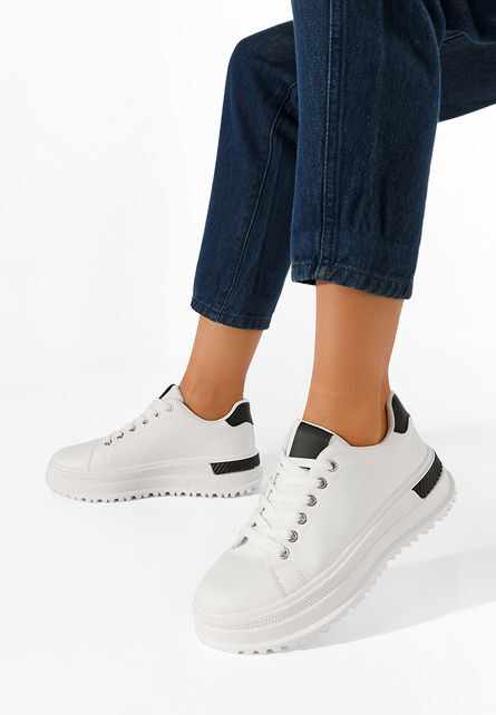Sneakers dama Cruzira albi V4