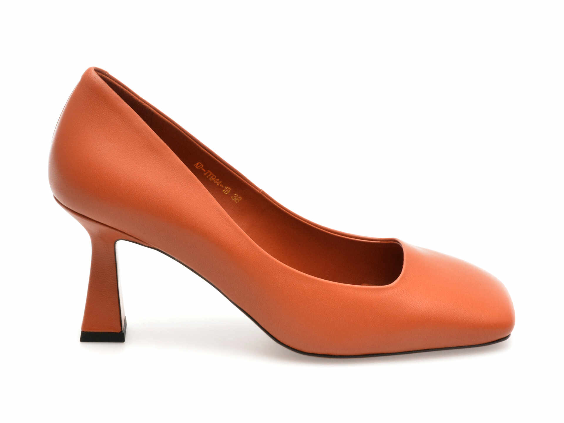 Pantofi EPICA portocalii, TY944, din piele naturala