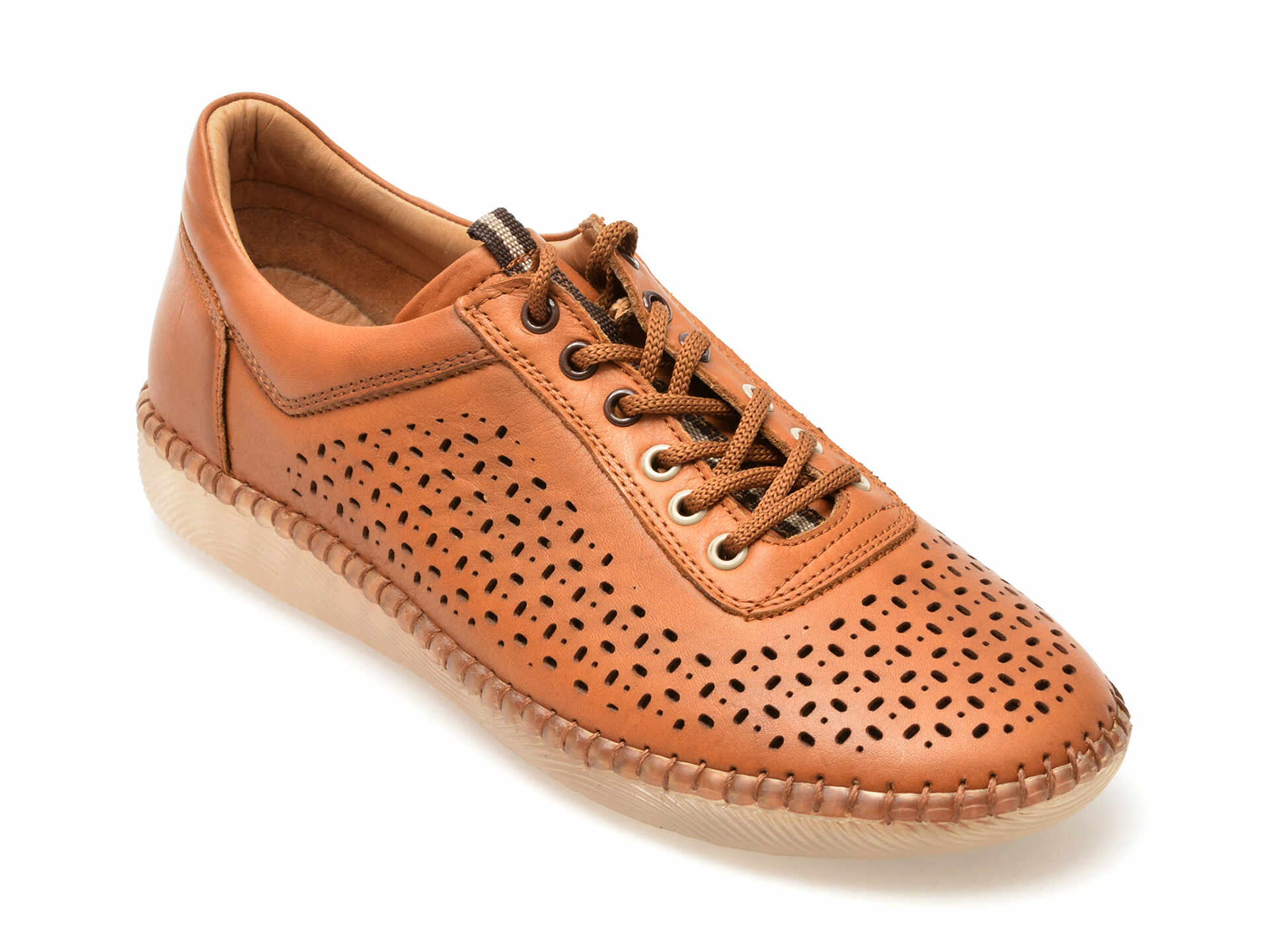Pantofi OZIYS maro, 22109, din piele naturala