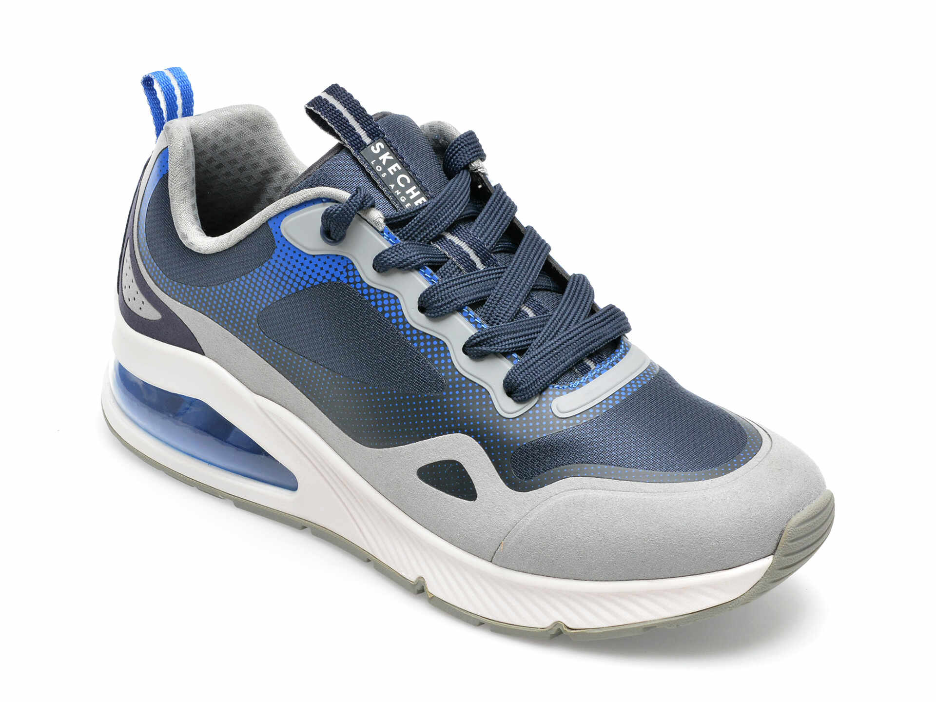 Pantofi sport SKECHERS bleumarin, UNO 2, din material textil si piele ecologica