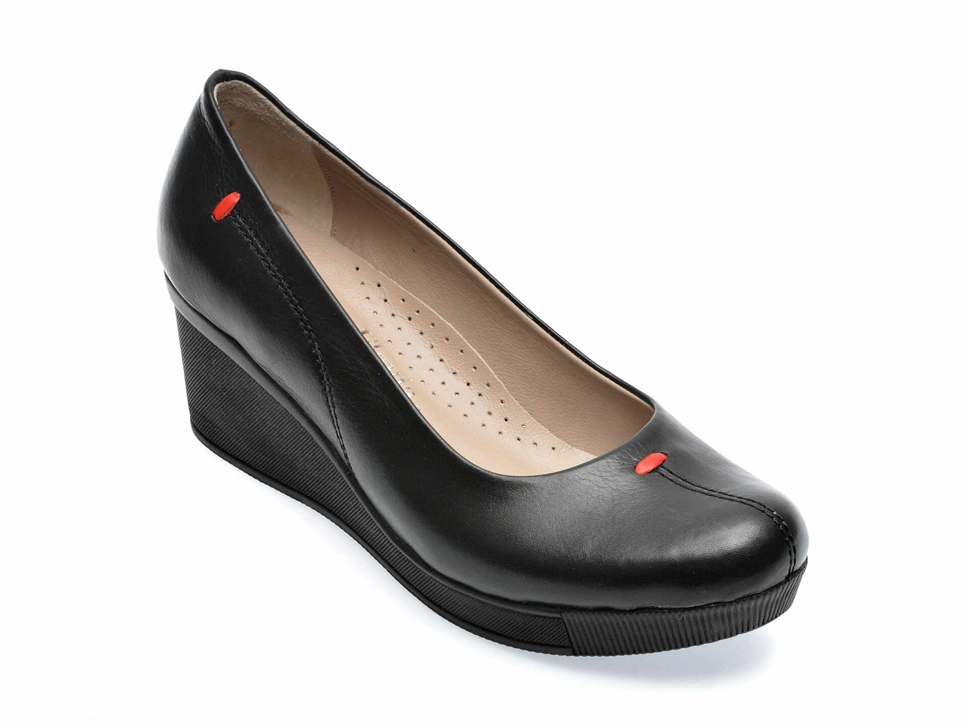 Pantofi FLAVIA PASSINI negri, 66, din piele naturala