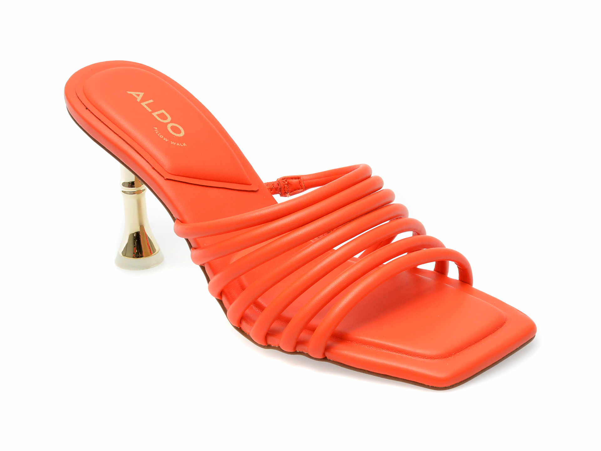 Papuci ALDO portocalii, HARPA820, din piele ecologica