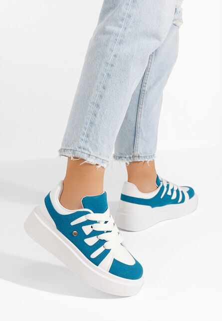 Sneakers cu platformă Cassatia albastri