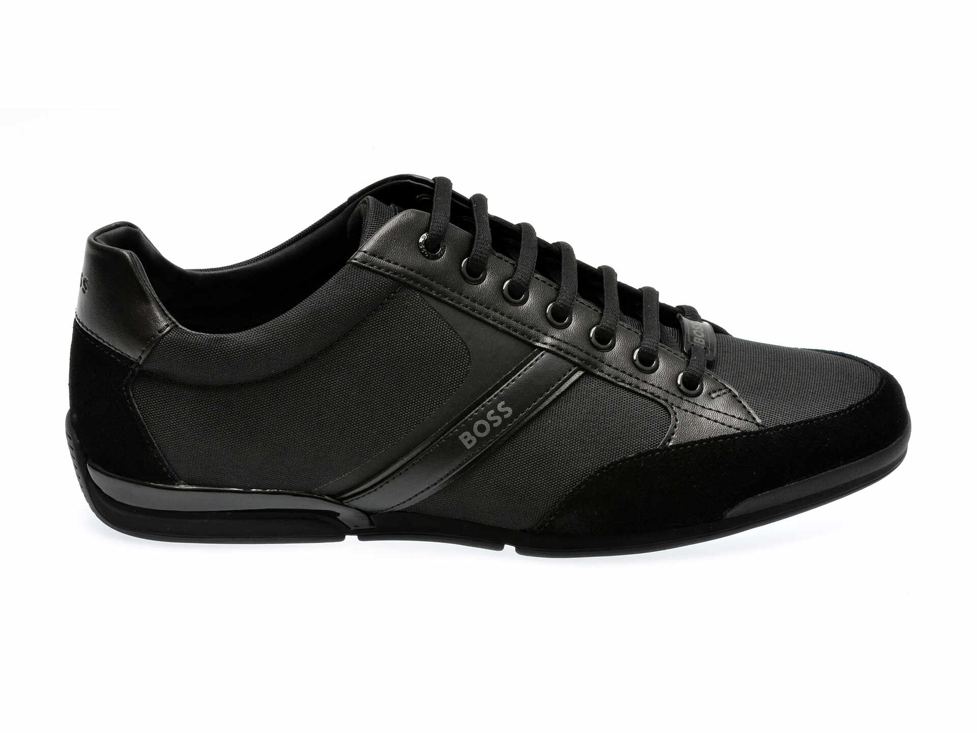 Pantofi sport BOSS negri, 8265, din material textil