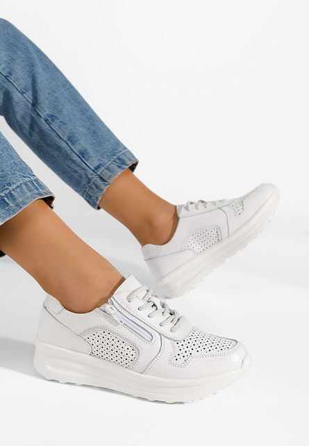 Sneakers dama Cidra albi