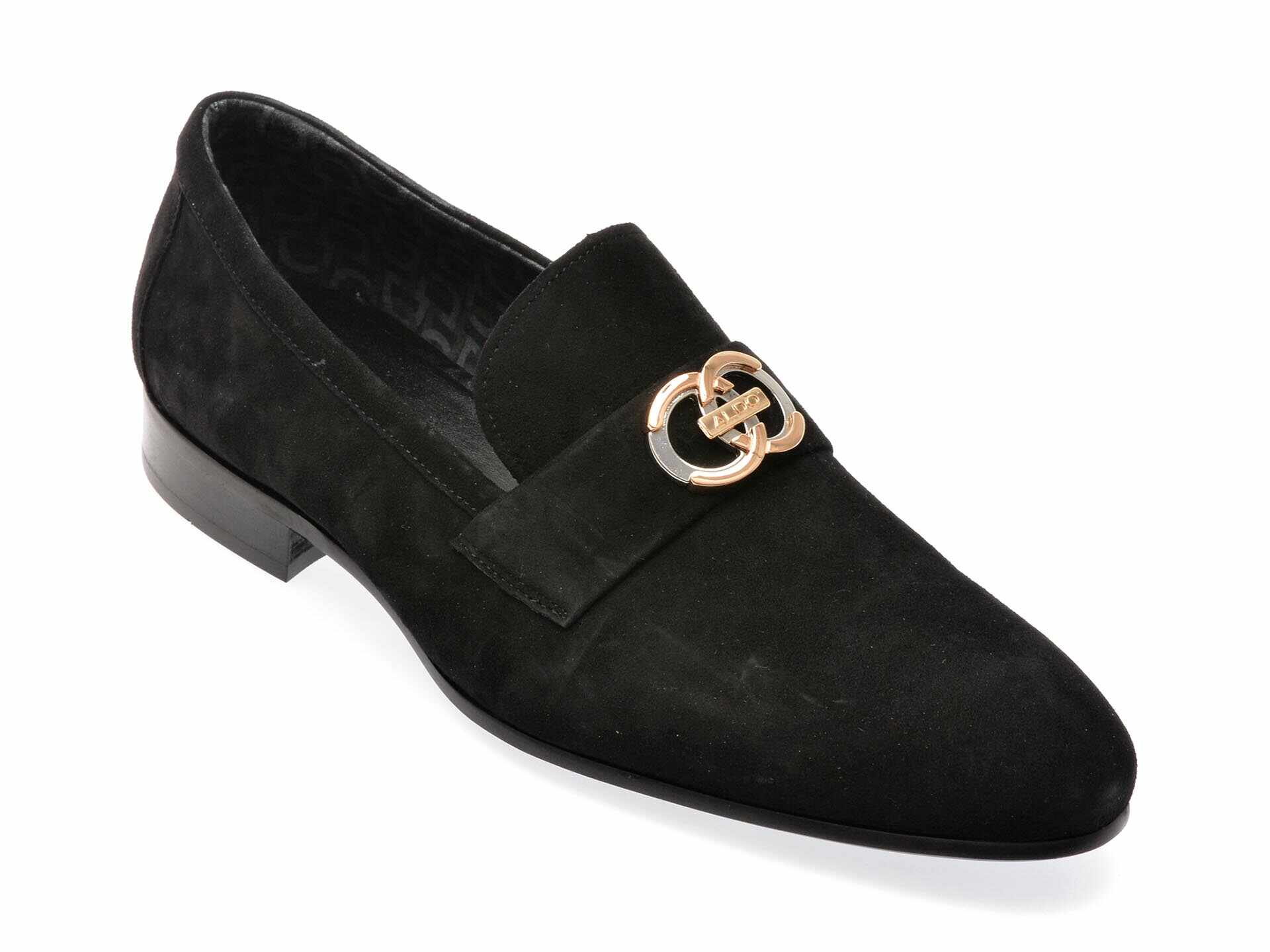 Pantofi eleganti ALDO negri, 13749021, din piele intoarsa