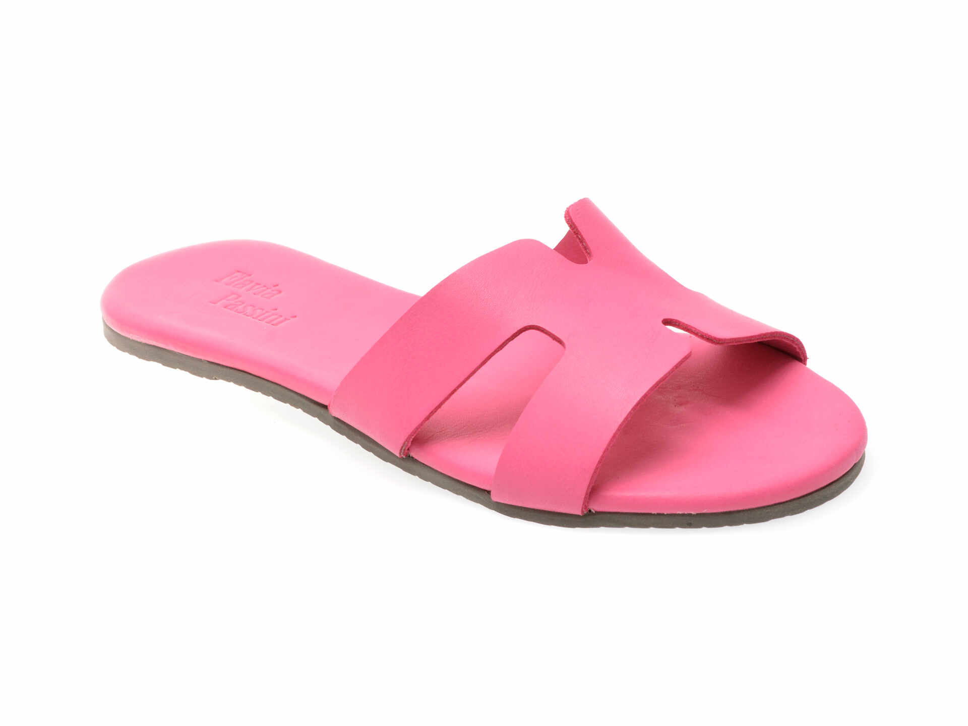 Papuci casual FLAVIA PASSINI roz, 206, din piele naturala