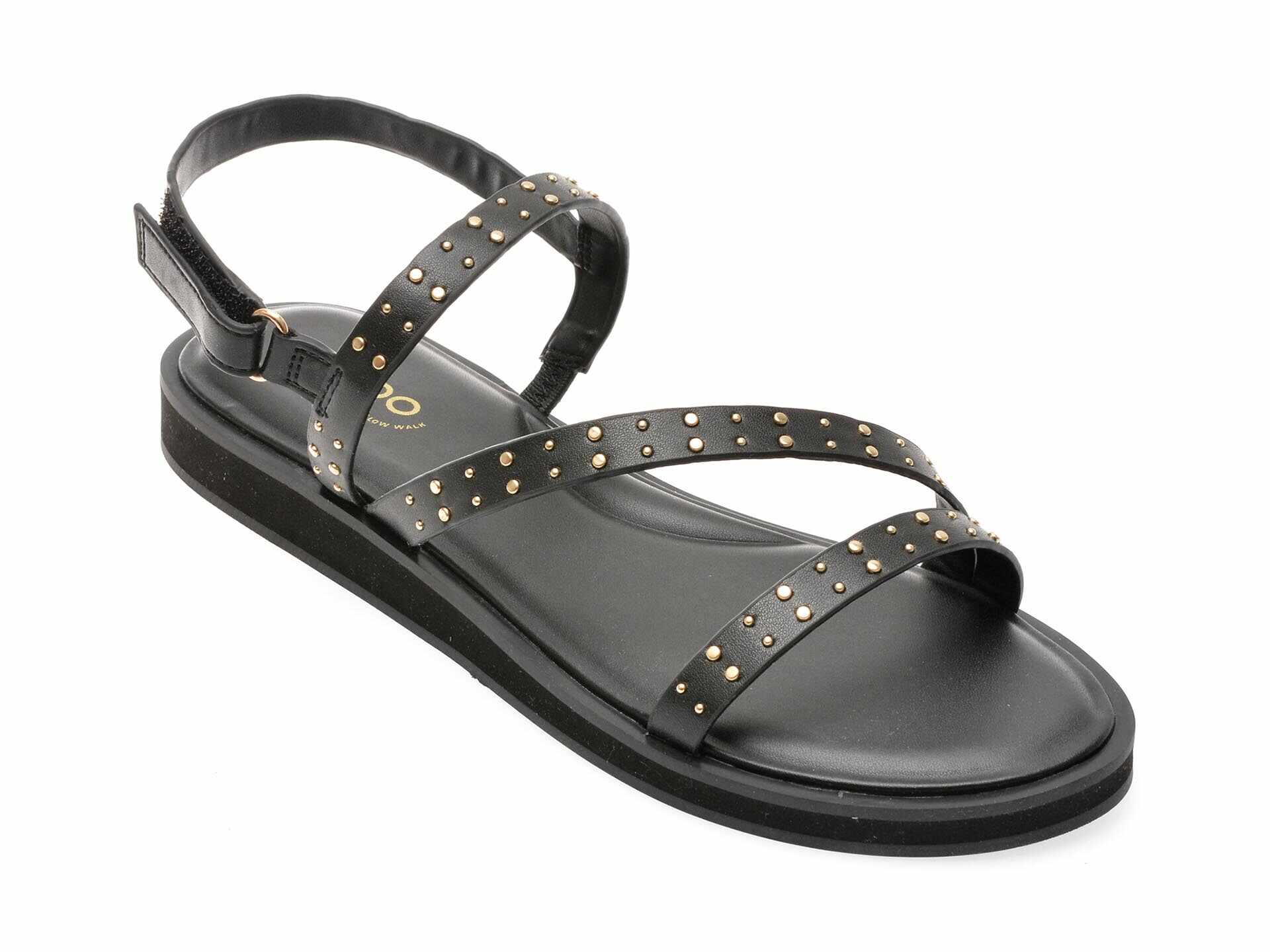 Sandale casual ALDO negre, 13740460, din piele ecologica